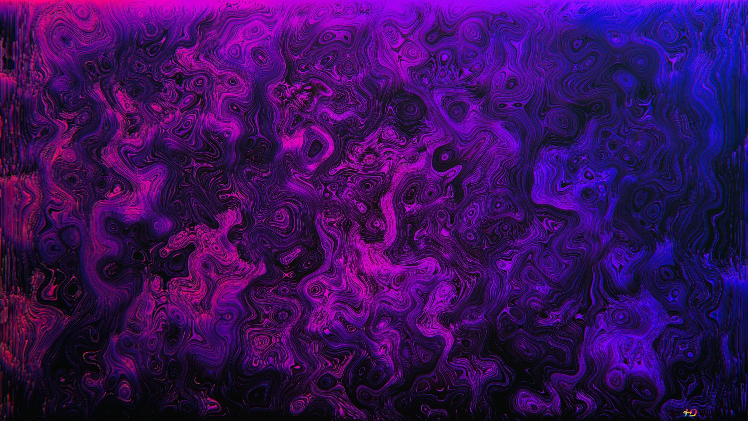 2560x1440 Purple shapes abstract theme 4K wallpaper download
