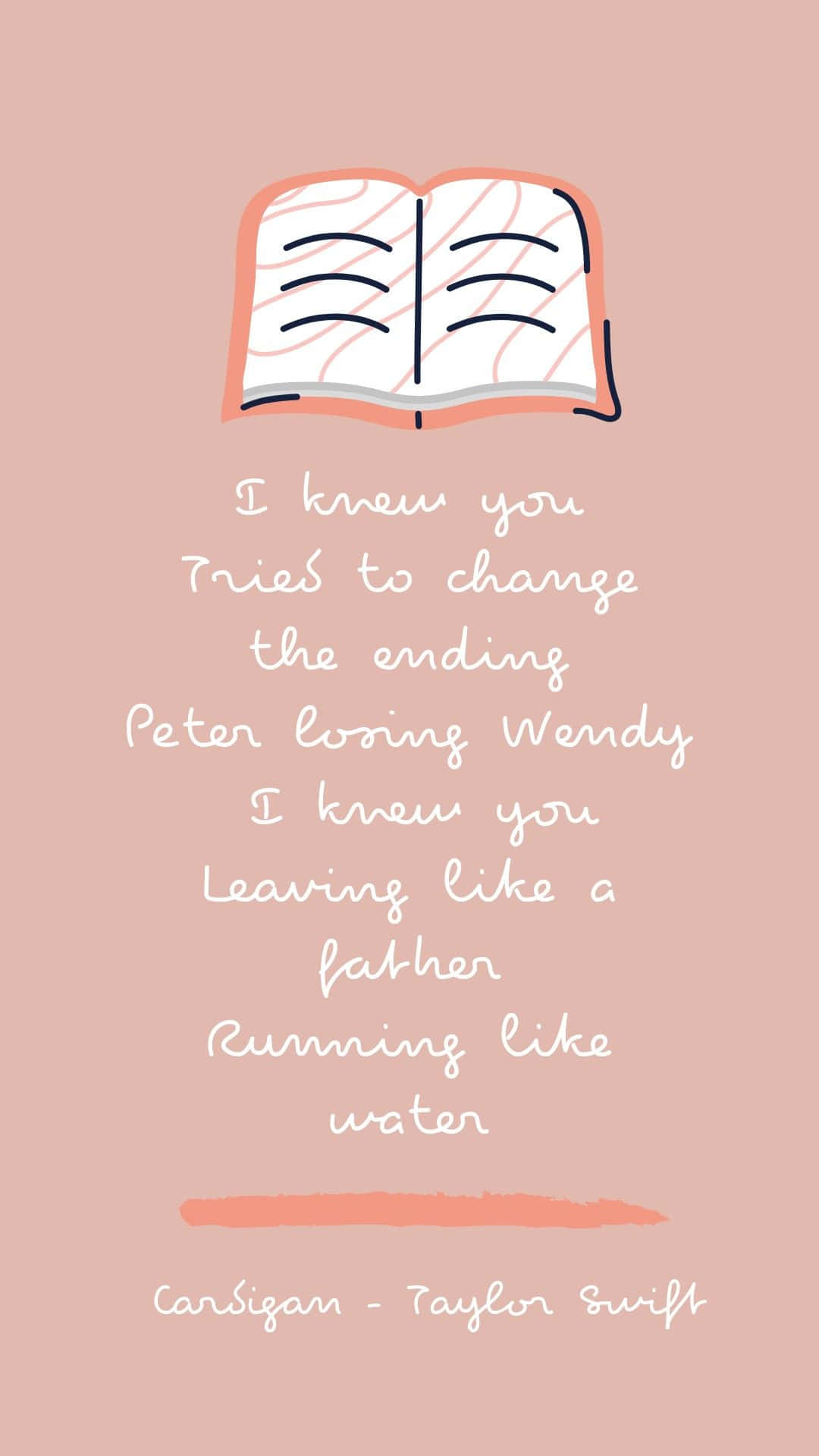 1080x1920 Download Cardigan Taylor Swift Lyrics Wallpaper