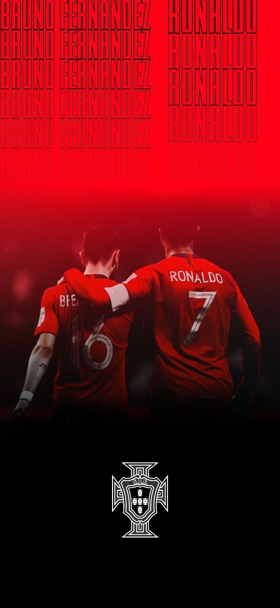 900x1950 Cristiano Ronaldo × Bruno Fernandes Phone Wallpaper. Cristiano ronaldo, Ronaldo, Epe