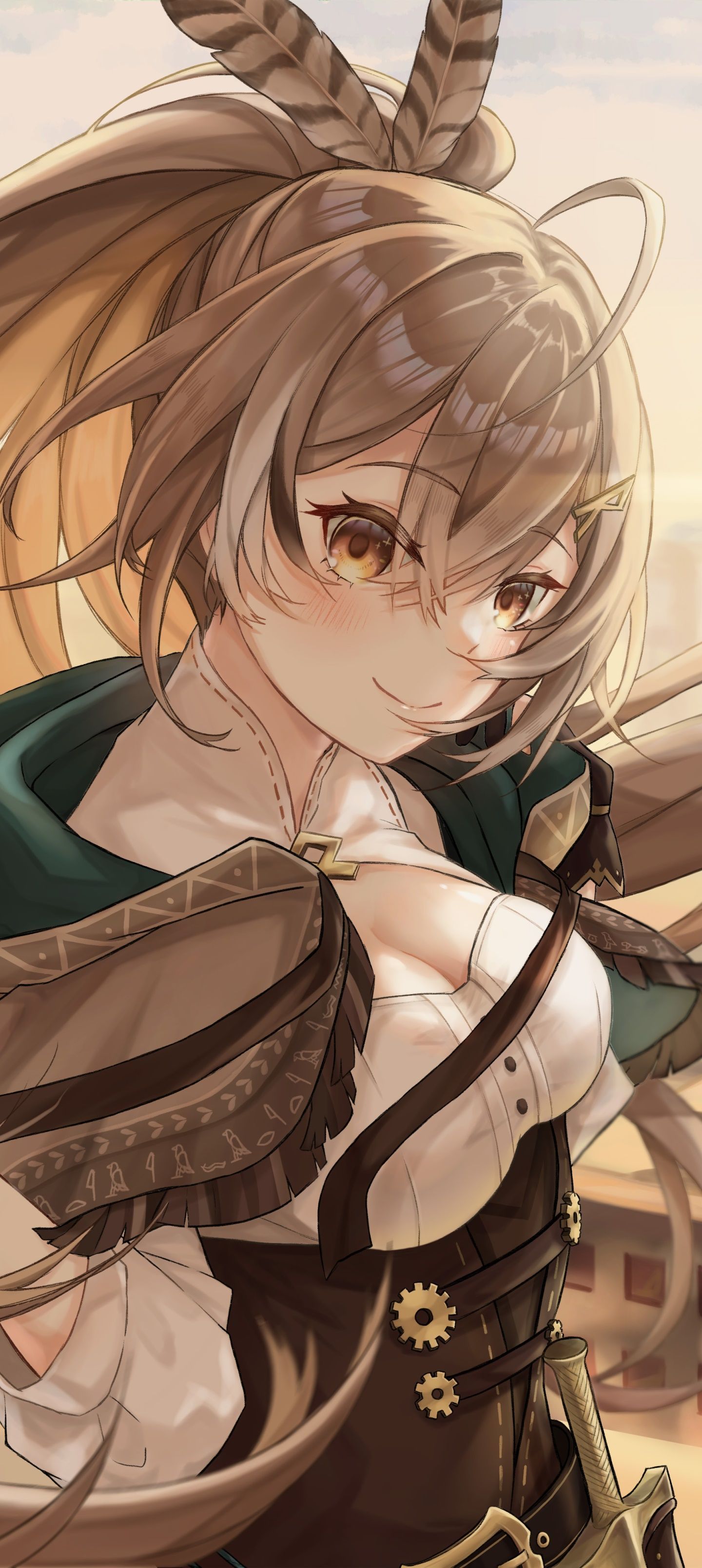 1440x3216 Wallpaper / Anime Virtual Youtuber Phone Wallpaper, Hololive, Nanashi Mumei, 1440x3216 free download