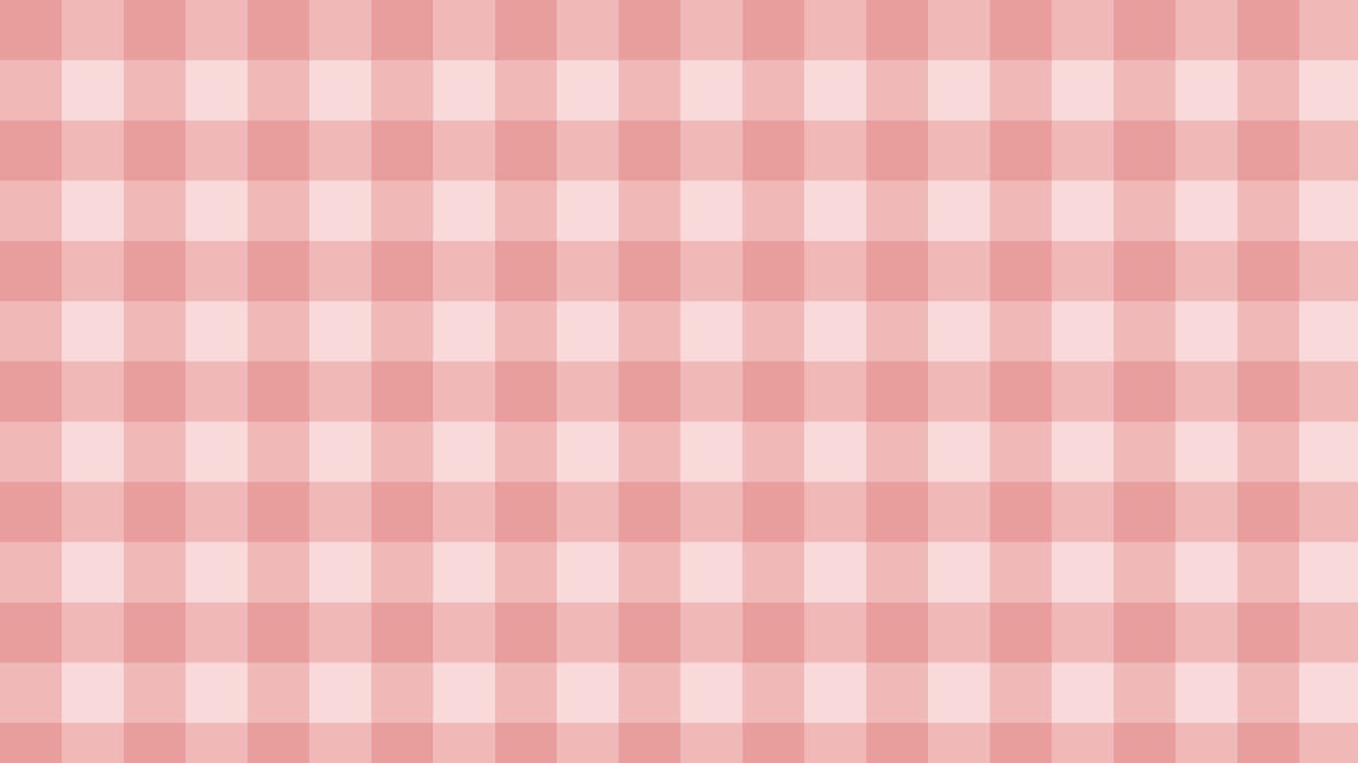 1920x1080 Download Fabric Plaid Desktop Pink Aesthetic Wallpaper