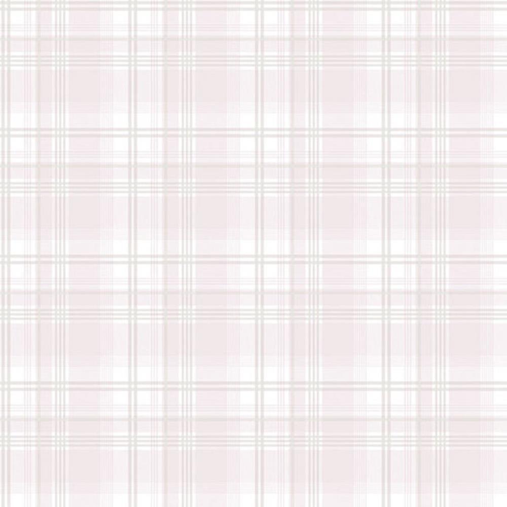 1000x1000 G45075 Roses Plaid Pink Galerie Wallpaper 5055430050755