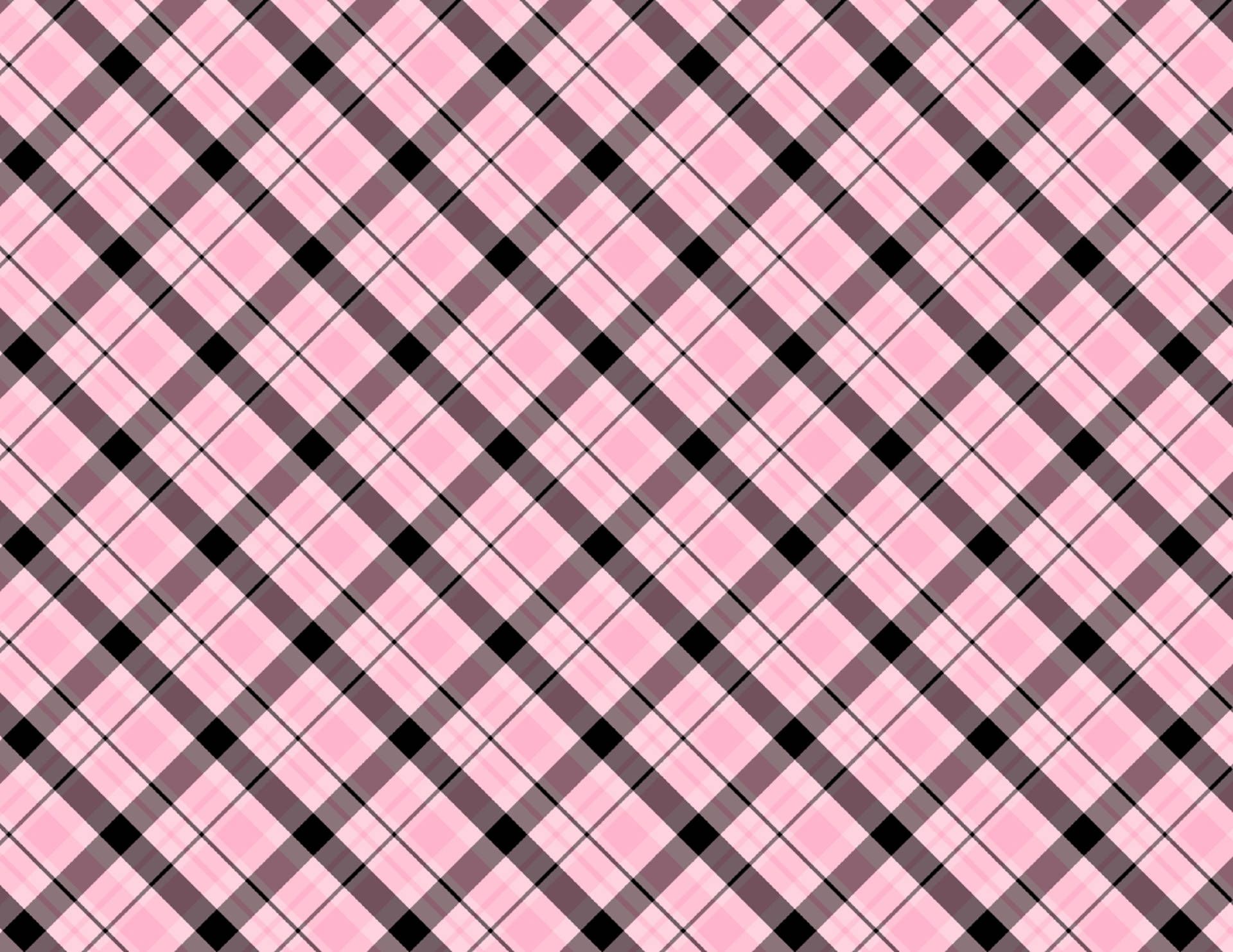 1920x1483 Download Black And Pink Aesthetic Diagonal Plaid Wallpaper