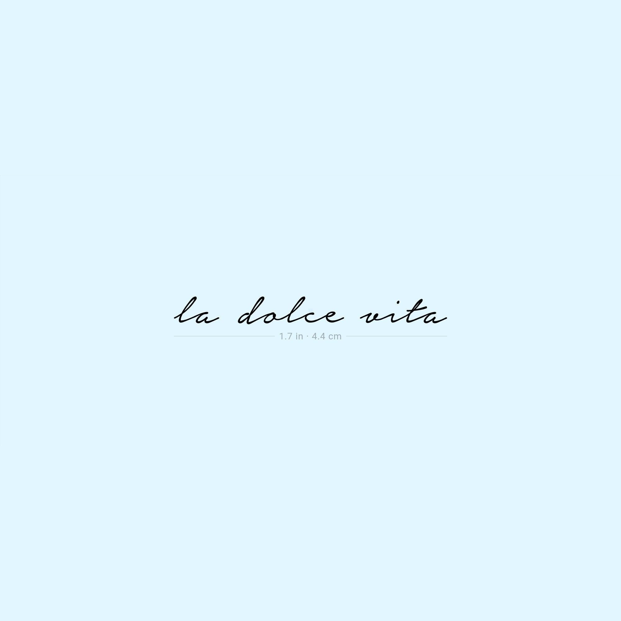 2000x2000 La Dolce Vita Temporary Tattoo set of 3
