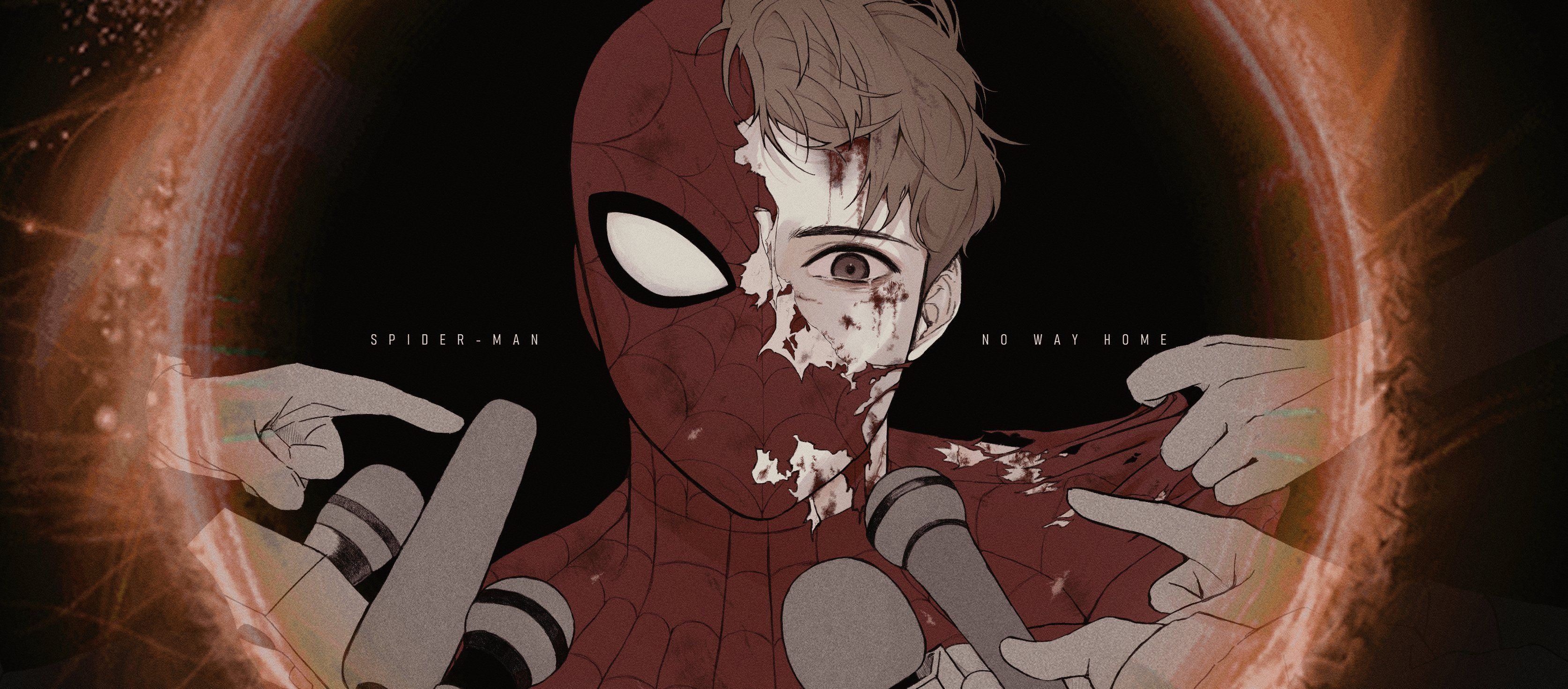 3347x1470 Spider Man No Way Home Wallpaper
