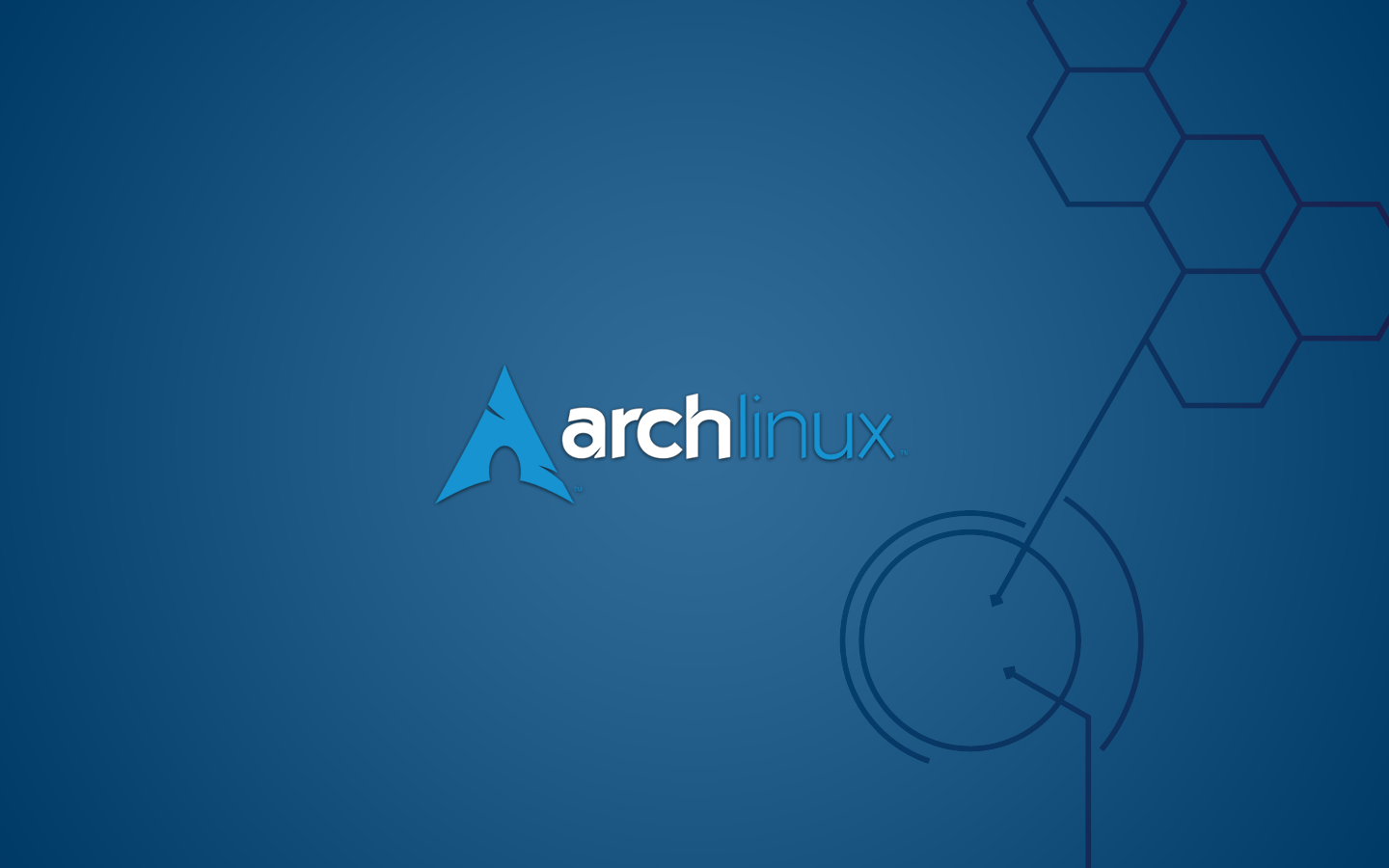 1440x900 Black Arch Linux Wallpaper