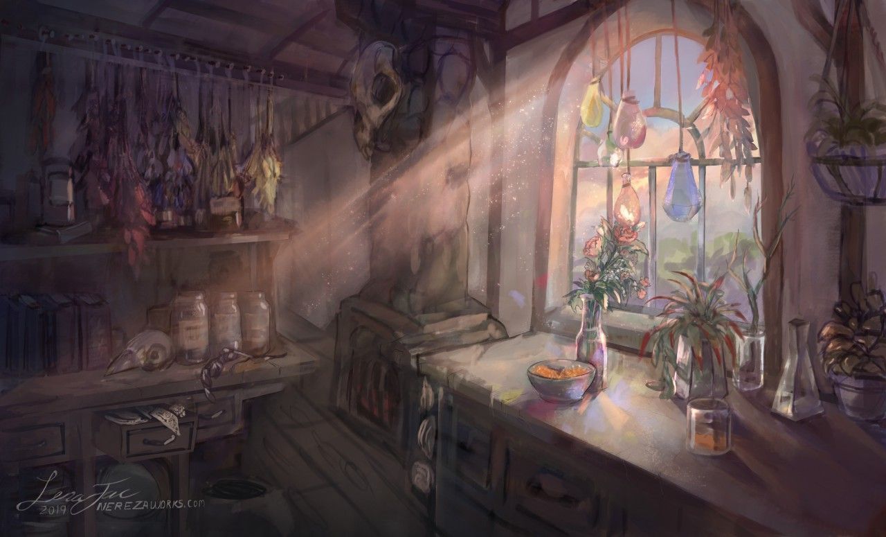 1280x775 The Humble Apothecary (background) by nereza - Fur Affinity [dot] net