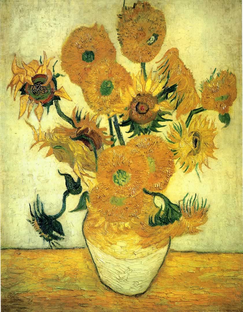 841x1080 Still Life Vase With Fourteen Sunflowers Van Gogh