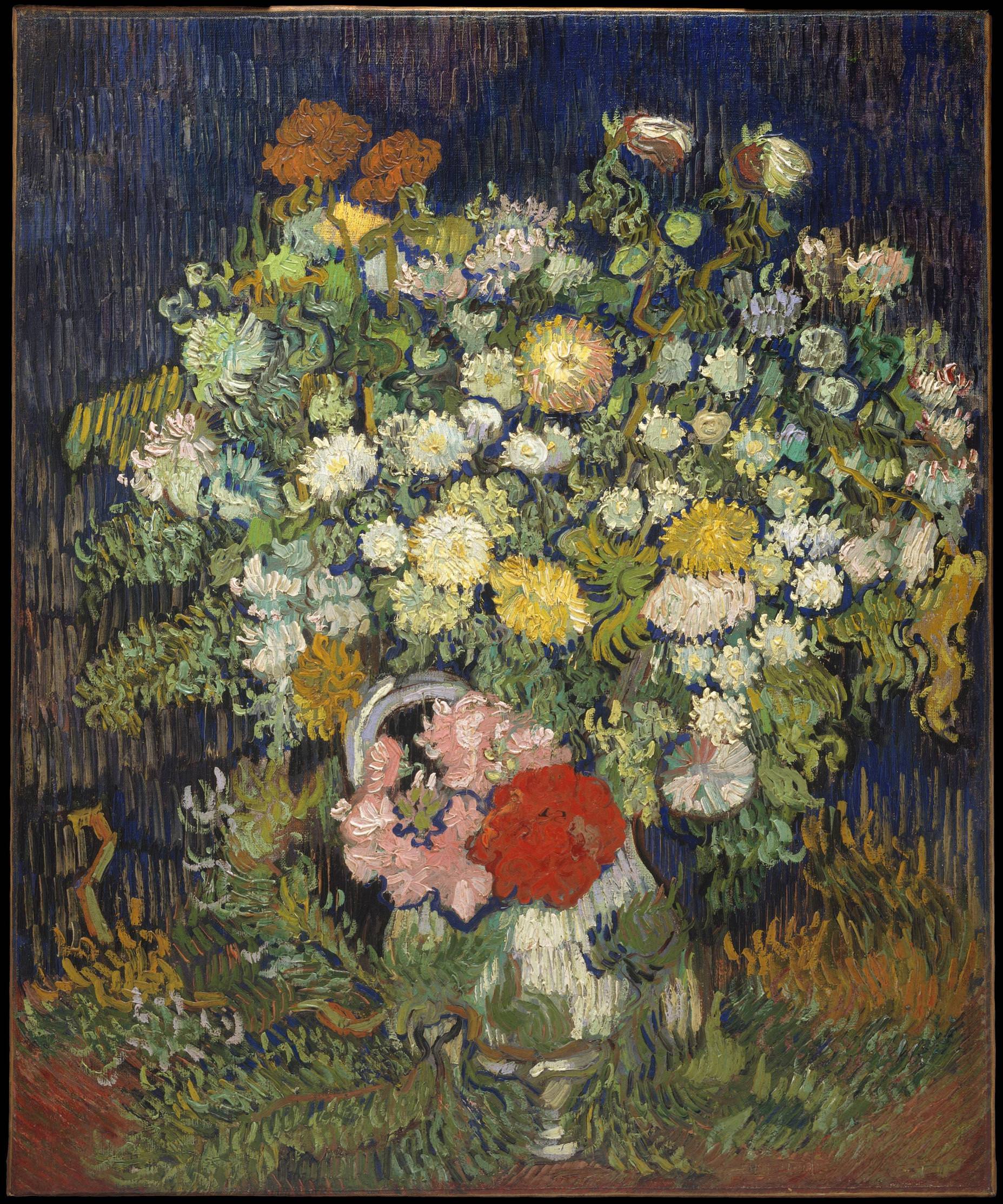 3092x3711 Vincent van Gogh. Bouquet of Flowers in a Vase