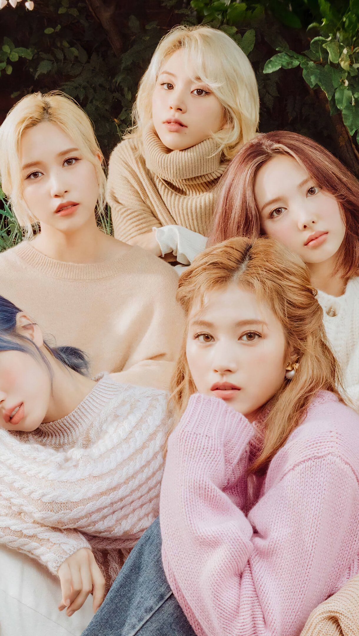 1220x2160 Twice Members Wallpaper