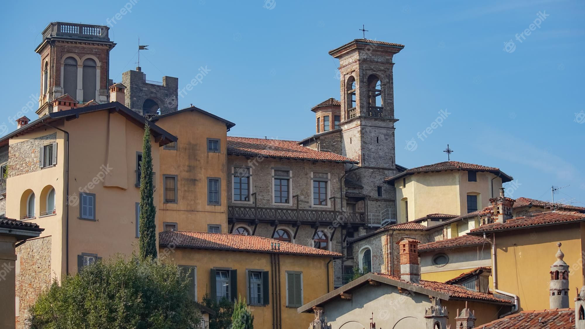 2000x1125 Premium Photo. Panorama of old bergamo, italy. bergamo, also called la citt dei mille, the city of the thousand, is a city in lombardy, northern italy, about 40 km northeast of milan