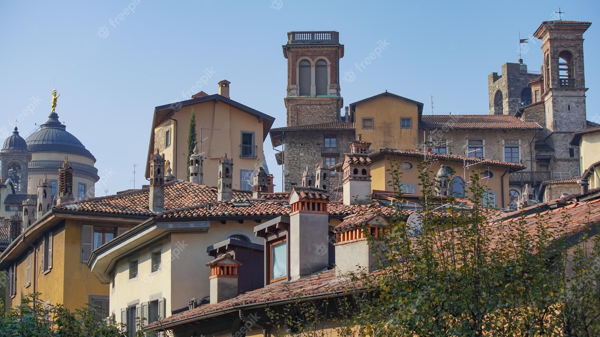2000x1125 Premium Photo. Panorama of old bergamo, italy. bergamo, also called la citt dei mille, the city of the thousand, is a city in lombardy, northern italy, about 40 km northeast of milan