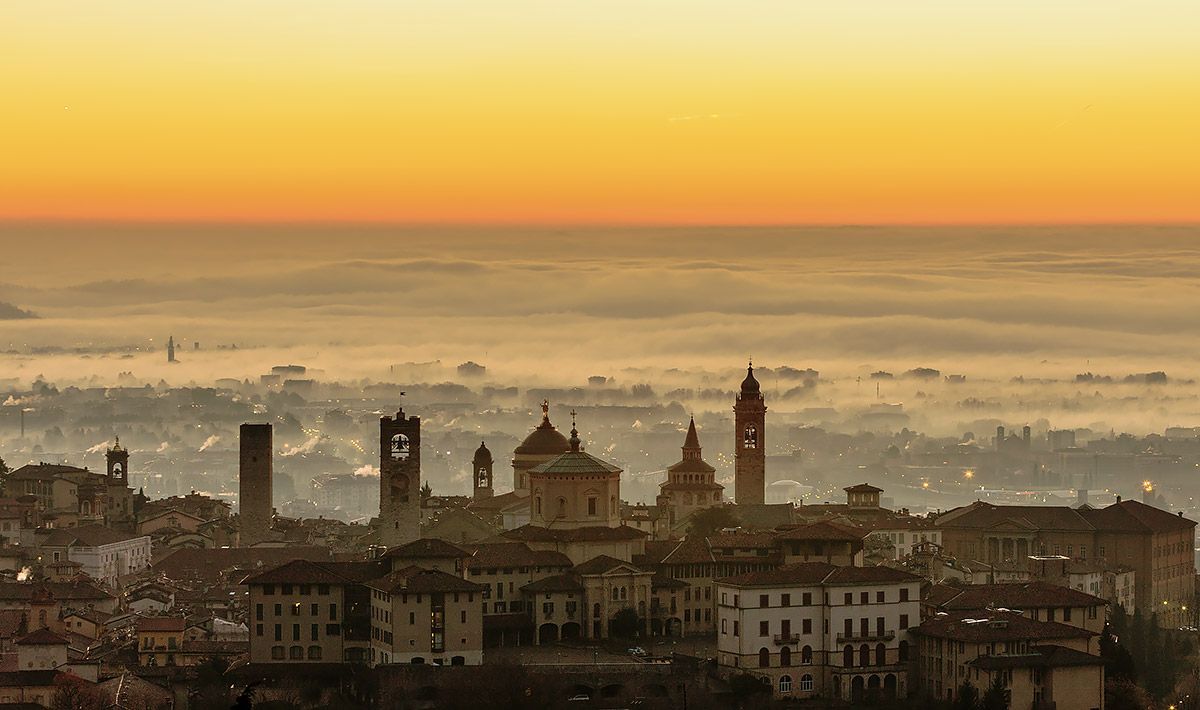 1200x710 Bergamo Alta. Paesaggi, Luoghi, Tramonti