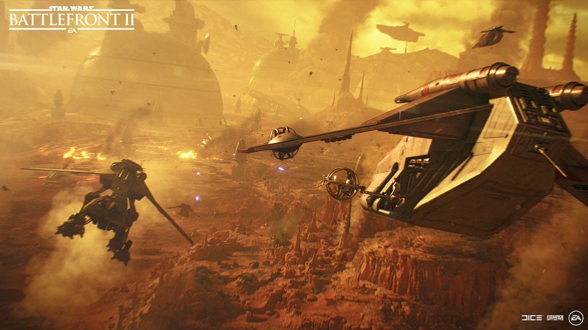 1200x675 EA Star Wars on X: It was hot. It was sandy. Chaotic. Nothing at all like the simulations on Kamino. You're going need the best tips to survive Geonosis in #StarWarsBattlefrontII, trooper