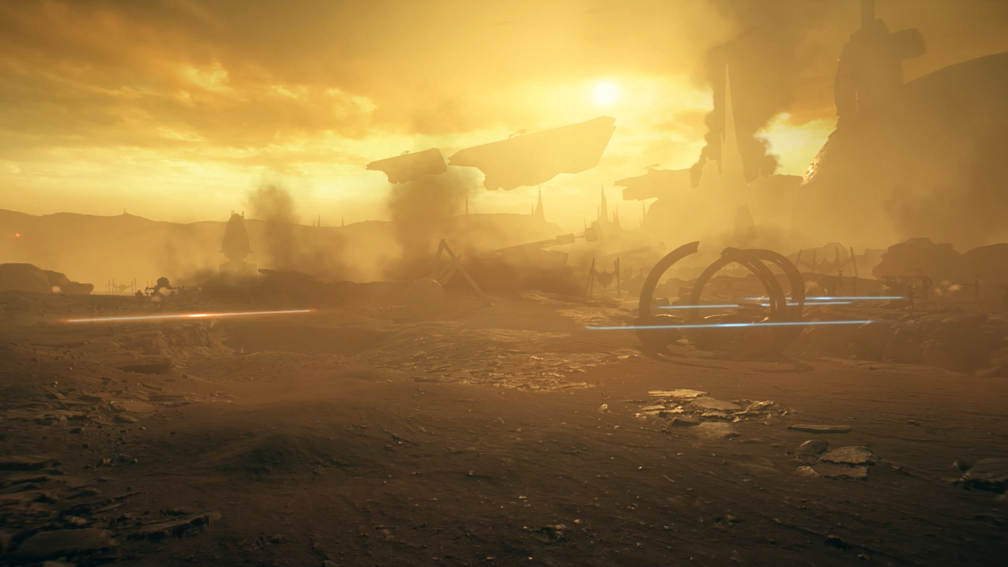 3840x2160 GEONOSIS BATTLE Live wallpaper