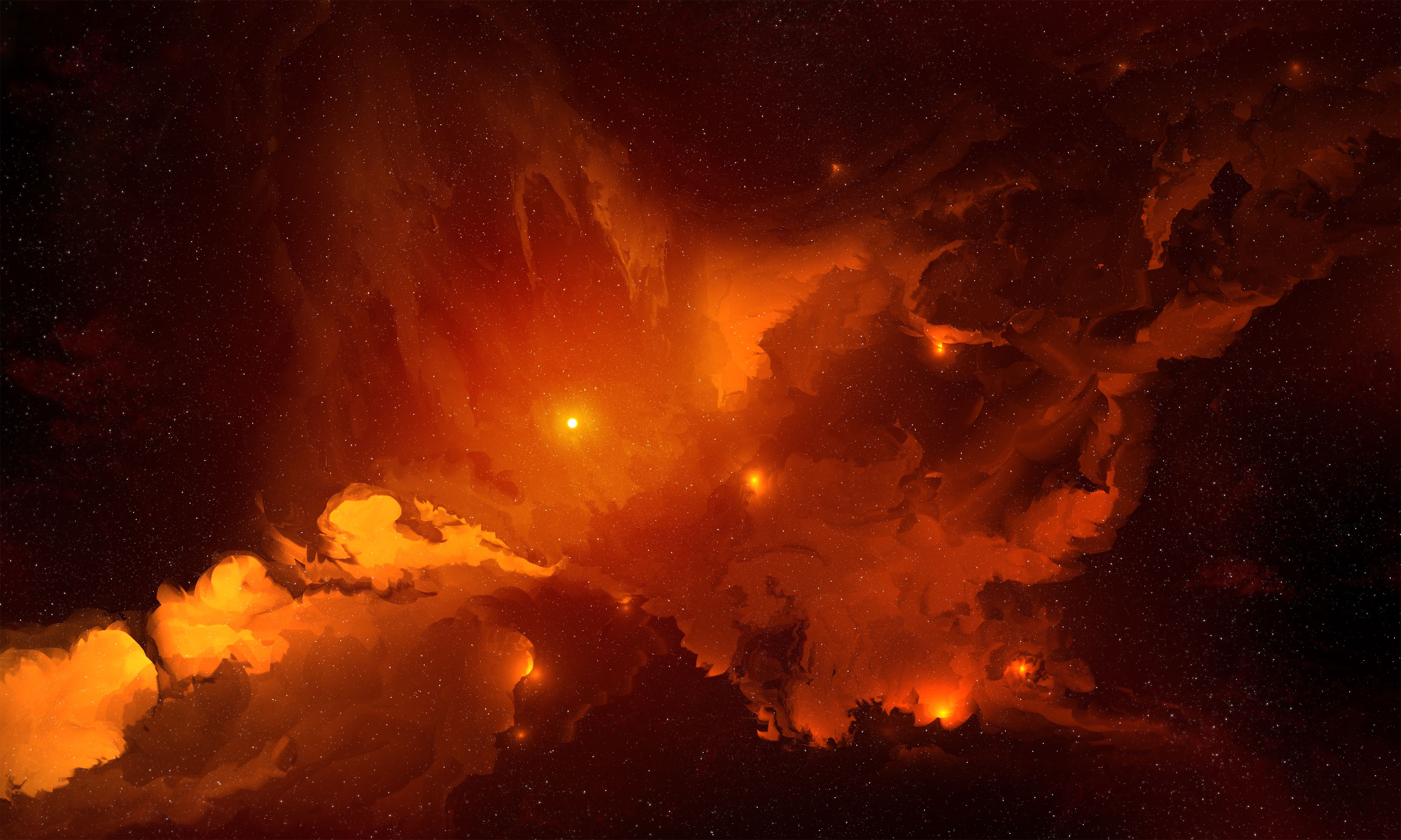 3840x2304 Geonosis Nebula, 4K Gallery HD Wallpaper