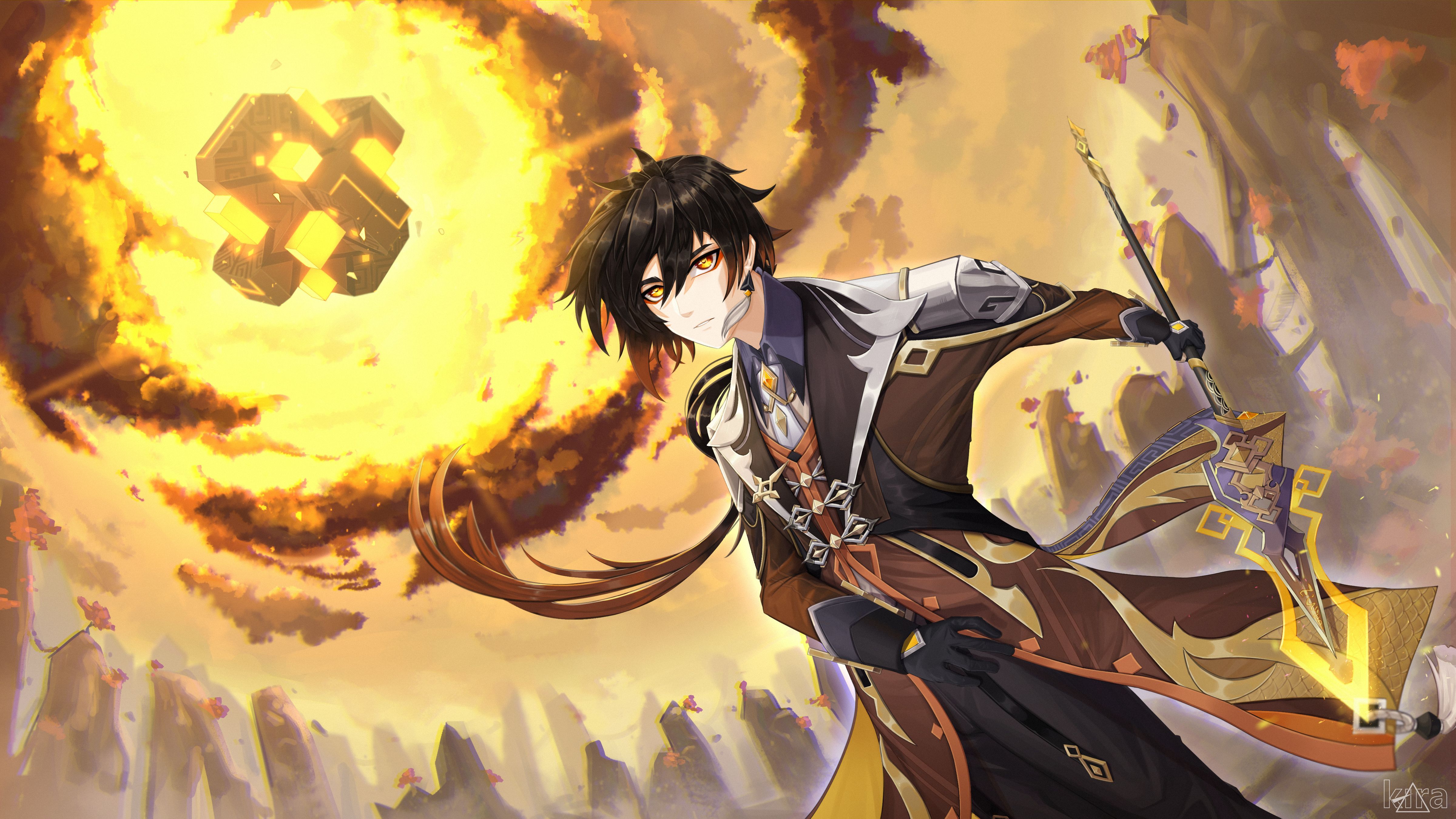 4800x2700 Video Game Genshin Impact 4k Ultra HD Wallpaper by キラ