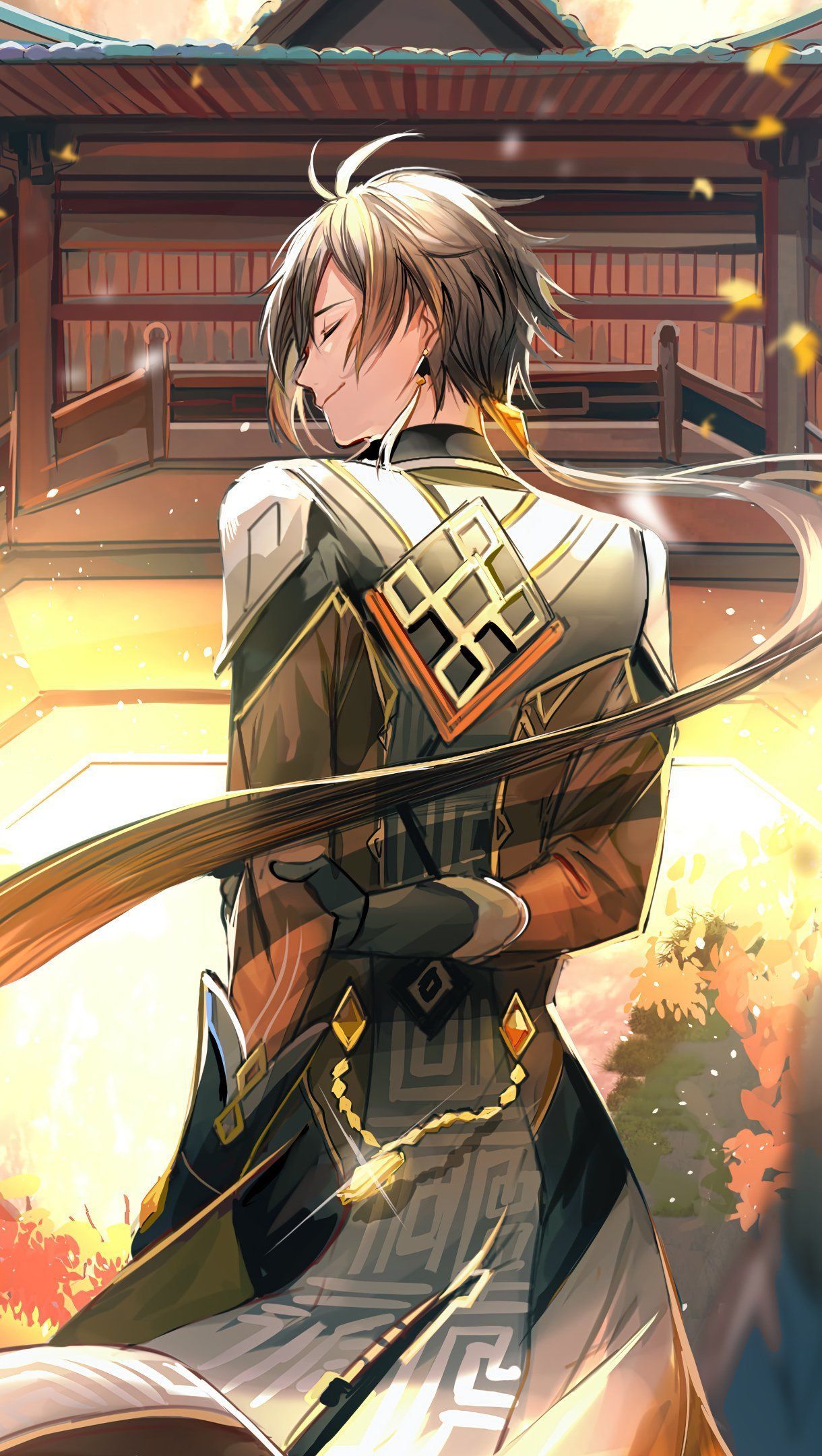 1220x2160 Zhongli from Genshin Impact Wallpaper 4k Ultra HD