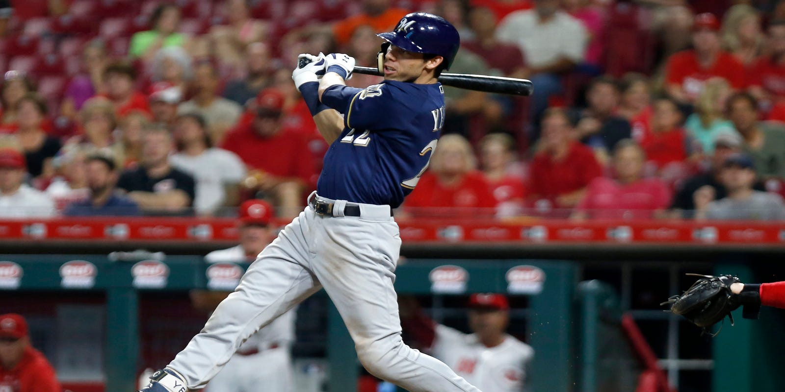 1600x800 Milwaukee Brewers' Christian Yelich hits for the cycle vs. Cincinnati Reds