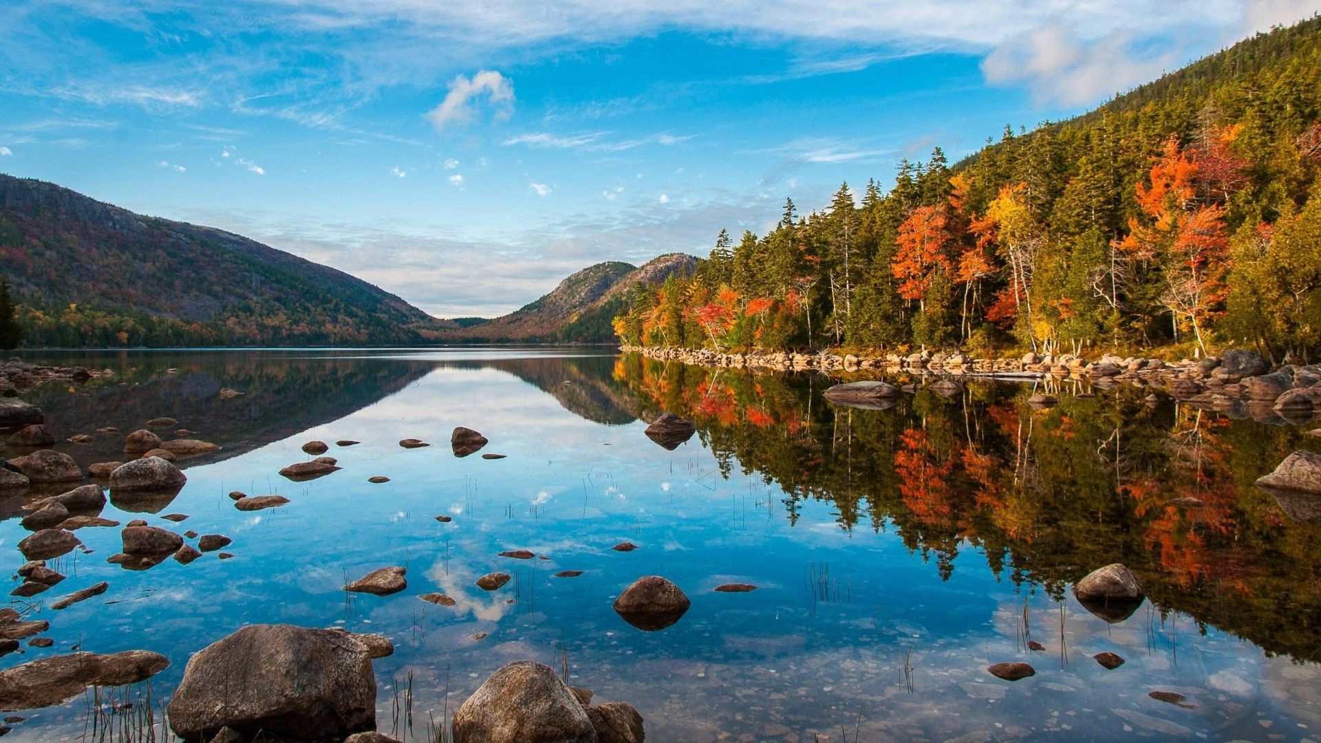 1920x1080 HD Jordan Pondacadia National Park Maine Usa Gallery HD Wallpaper