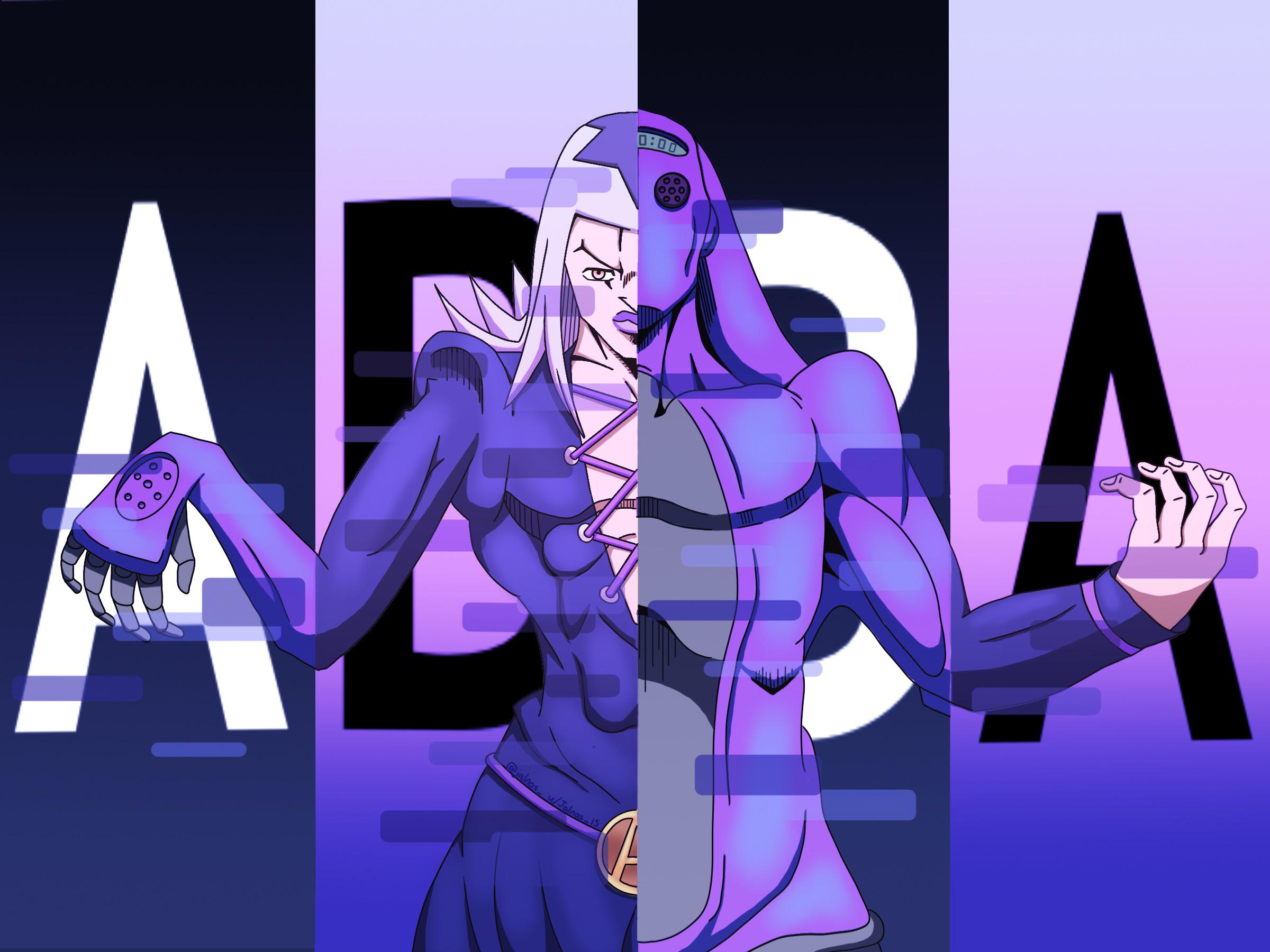 2400x1800 FANART][OC] Abbacchio and Moody Blues Wallpaper