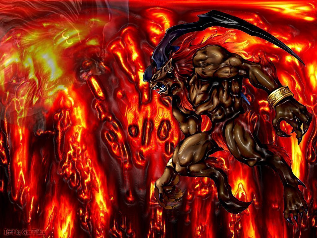 1024x768 Final Fantasy VIII Wallpaper: Ifrit