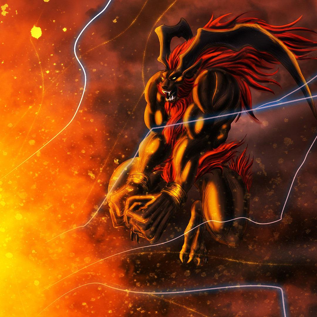 1080x1080 My take on Guardian Force Ifrit and Shiva [OC]