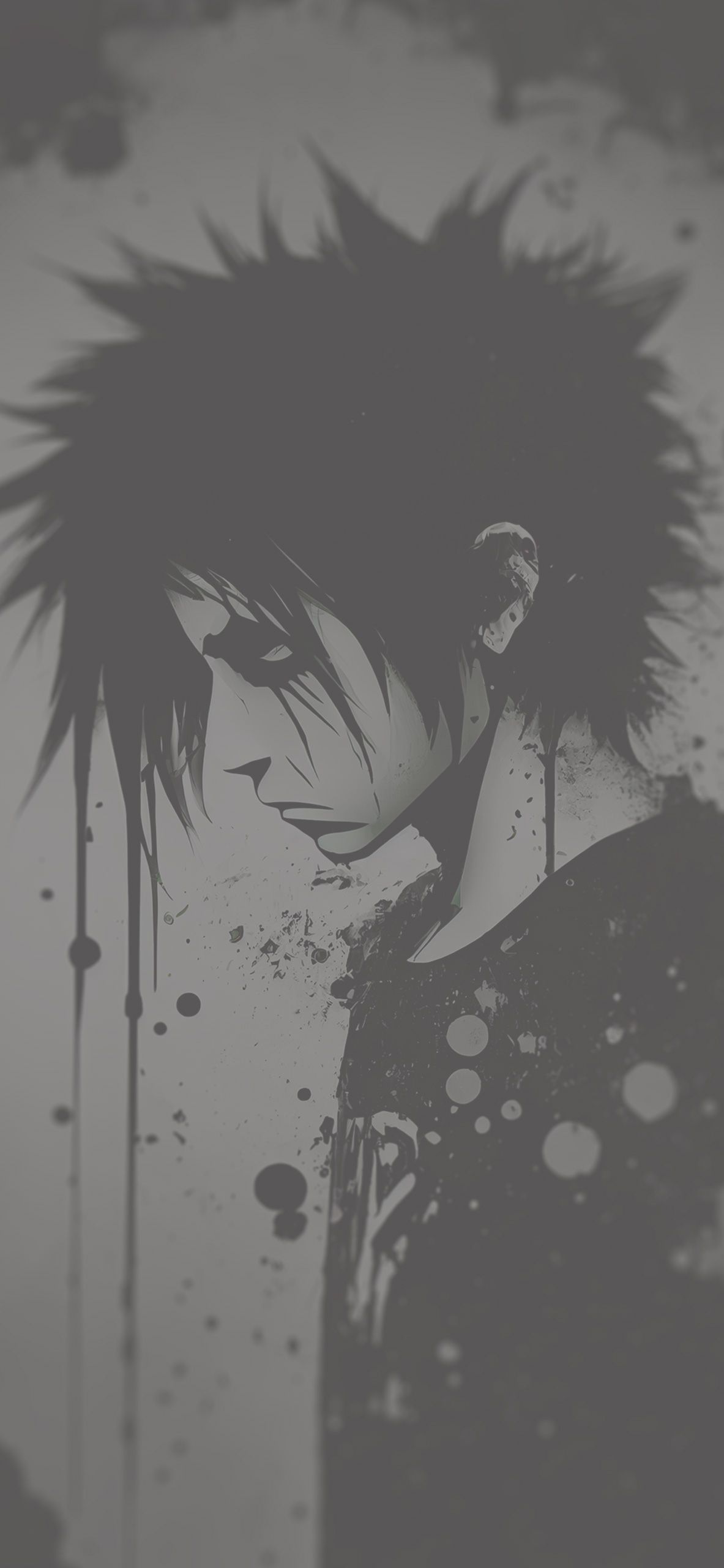 1183x2560 Emo Art Black and White Wallpaper Aesthetic Wallpaper 4k