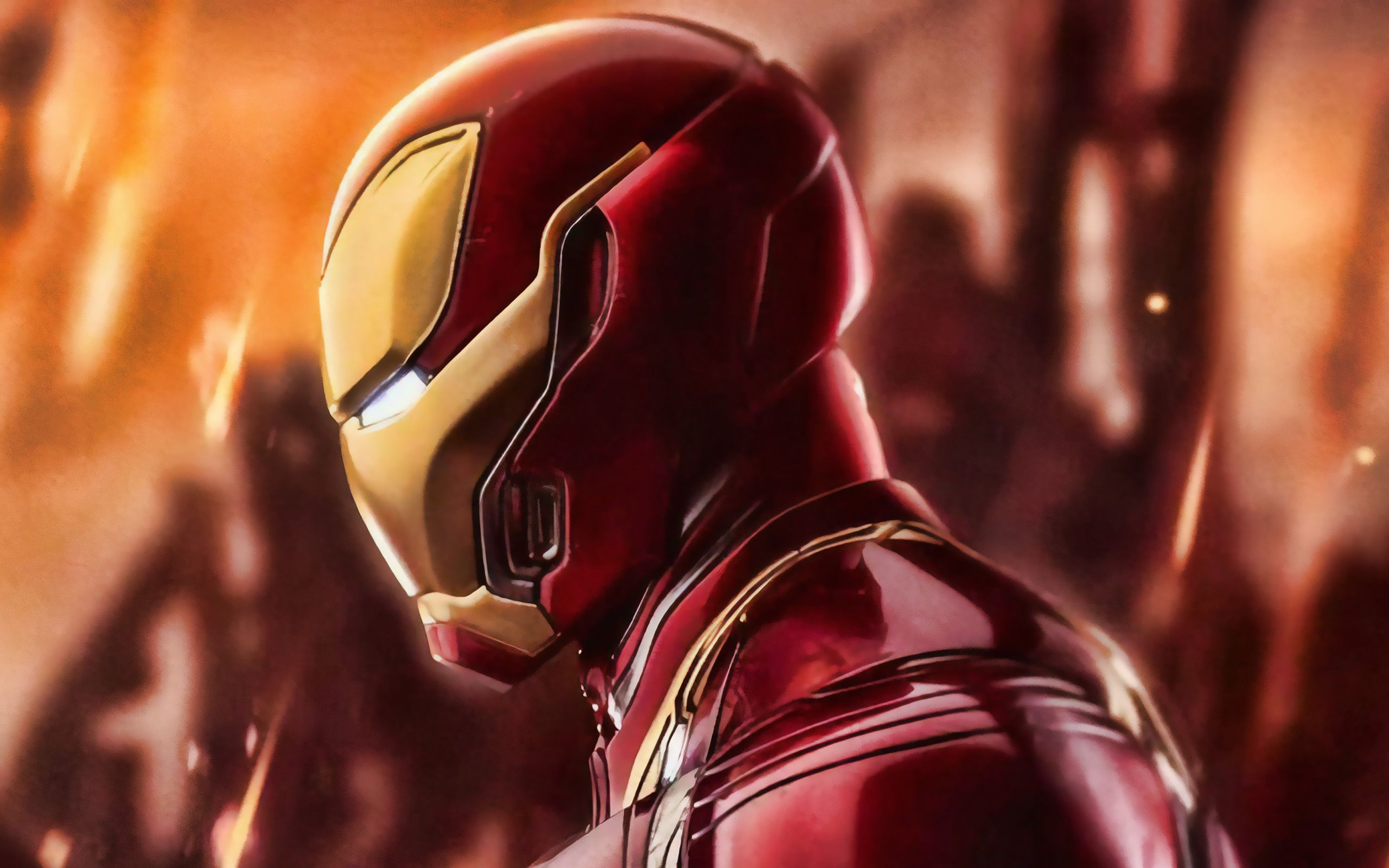 2560x1600 Download wallpaper IronMan, fan art, superheroes, Iron Man Mask, DC Comics, Iron Man, artwork for desktop with resolution 2560x1600. High Quality HD picture wallpaper