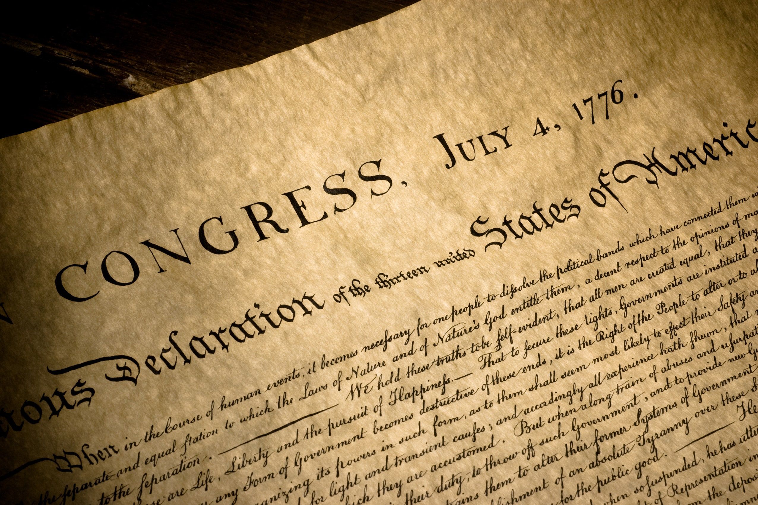 2553x1702 Declaration of Independence Found in Trump Storage Unit. The New Yorker