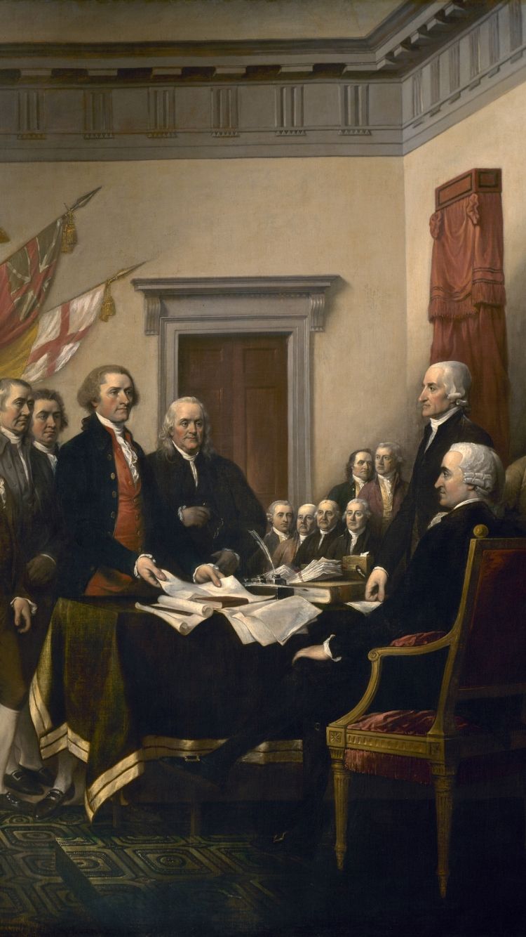 750x1334 Download Trumbull's Declaration Of Independence wallpaper for mobile phone, free Trumbull's Declaration Of Independence HD picture