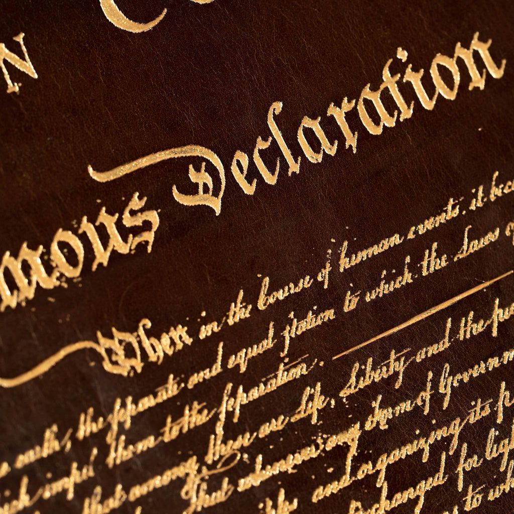 1024x1024 Leather Declaration of Independence