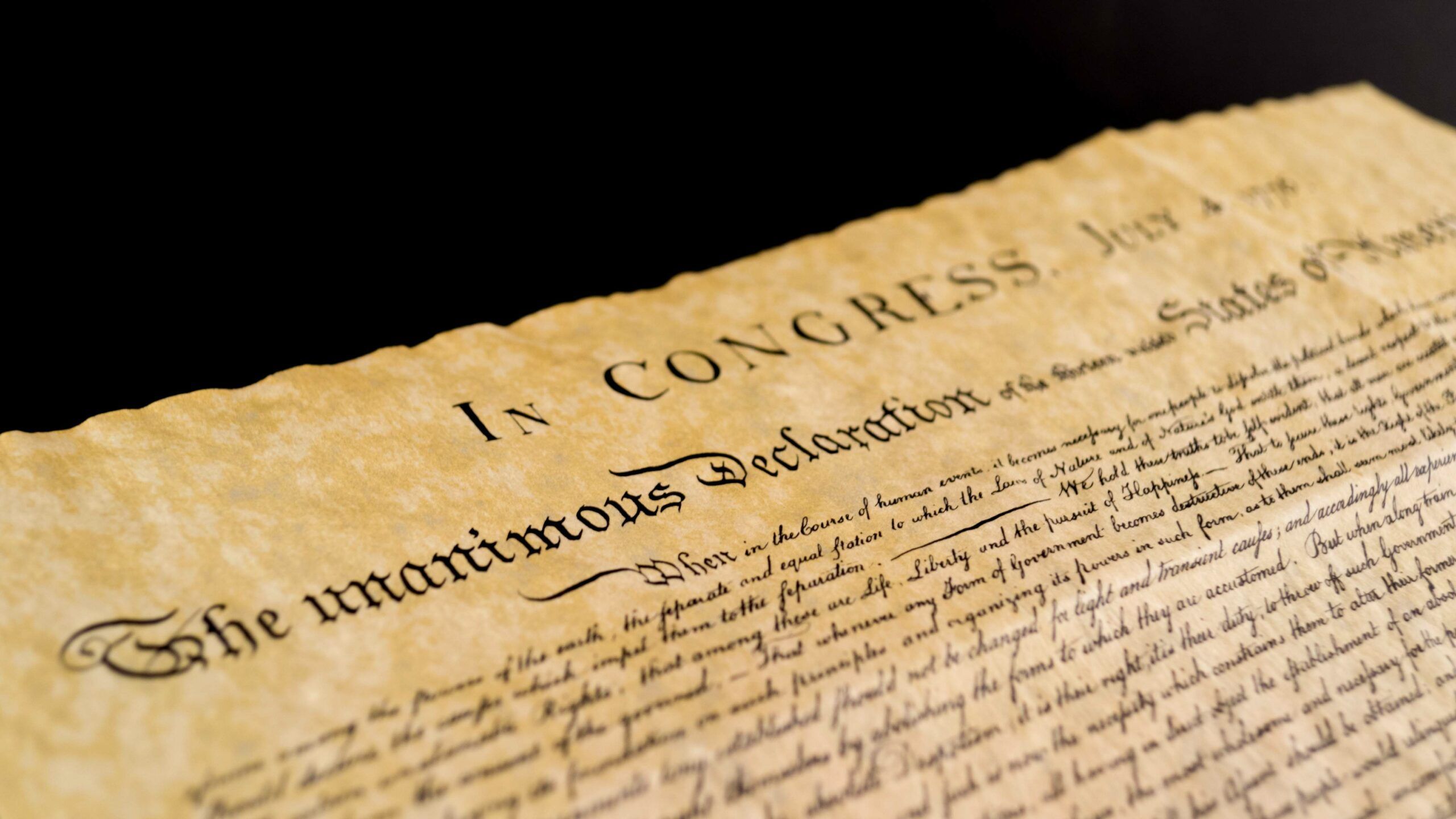 2560x1440 Learning about America through primary sources: The Declaration of Independence