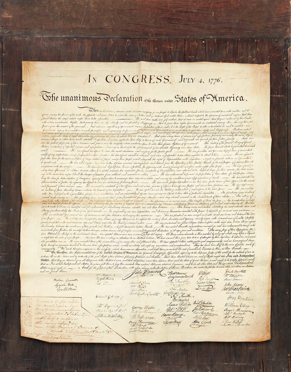 1000x1277 Declaration of Independence Copy Found in Attic, Sold for $4.4 Million