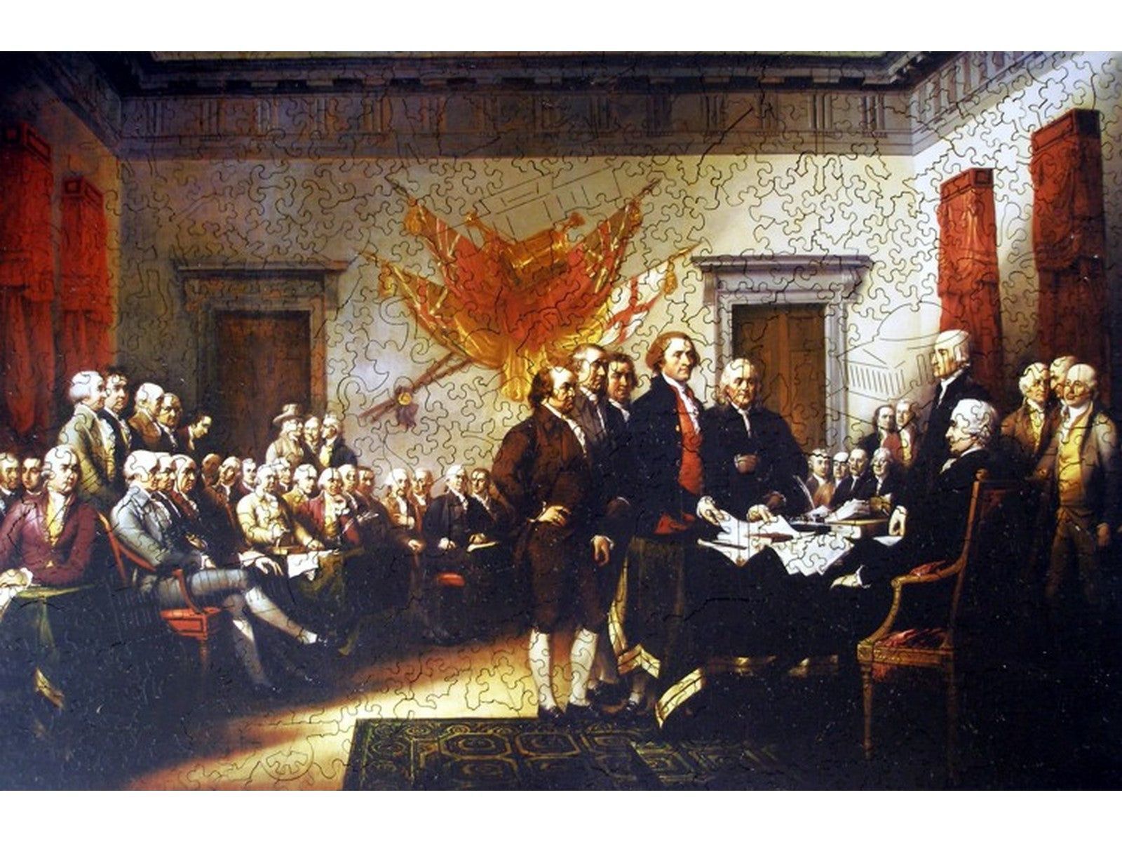 1600x1200 Declaration of Independence Wooden Jigsaw Puzzle