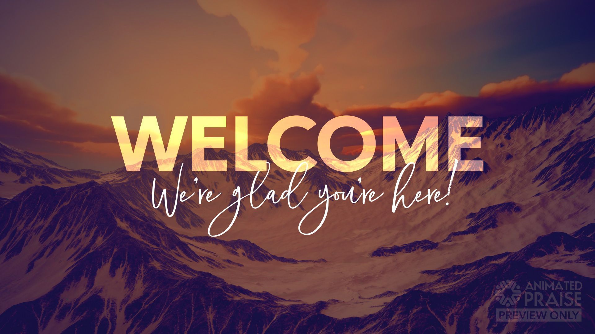 1920x1080 Mountain Range Sunrise Welcome Still