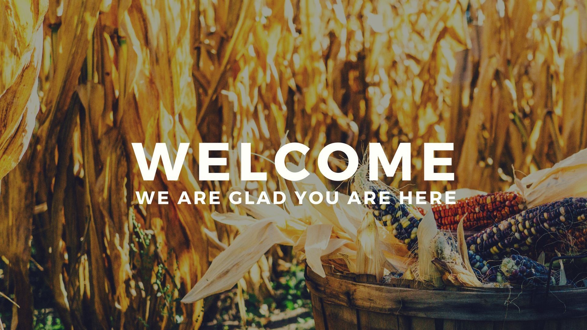 1920x1080 Welcome Graphics. Fall Set Media Drop