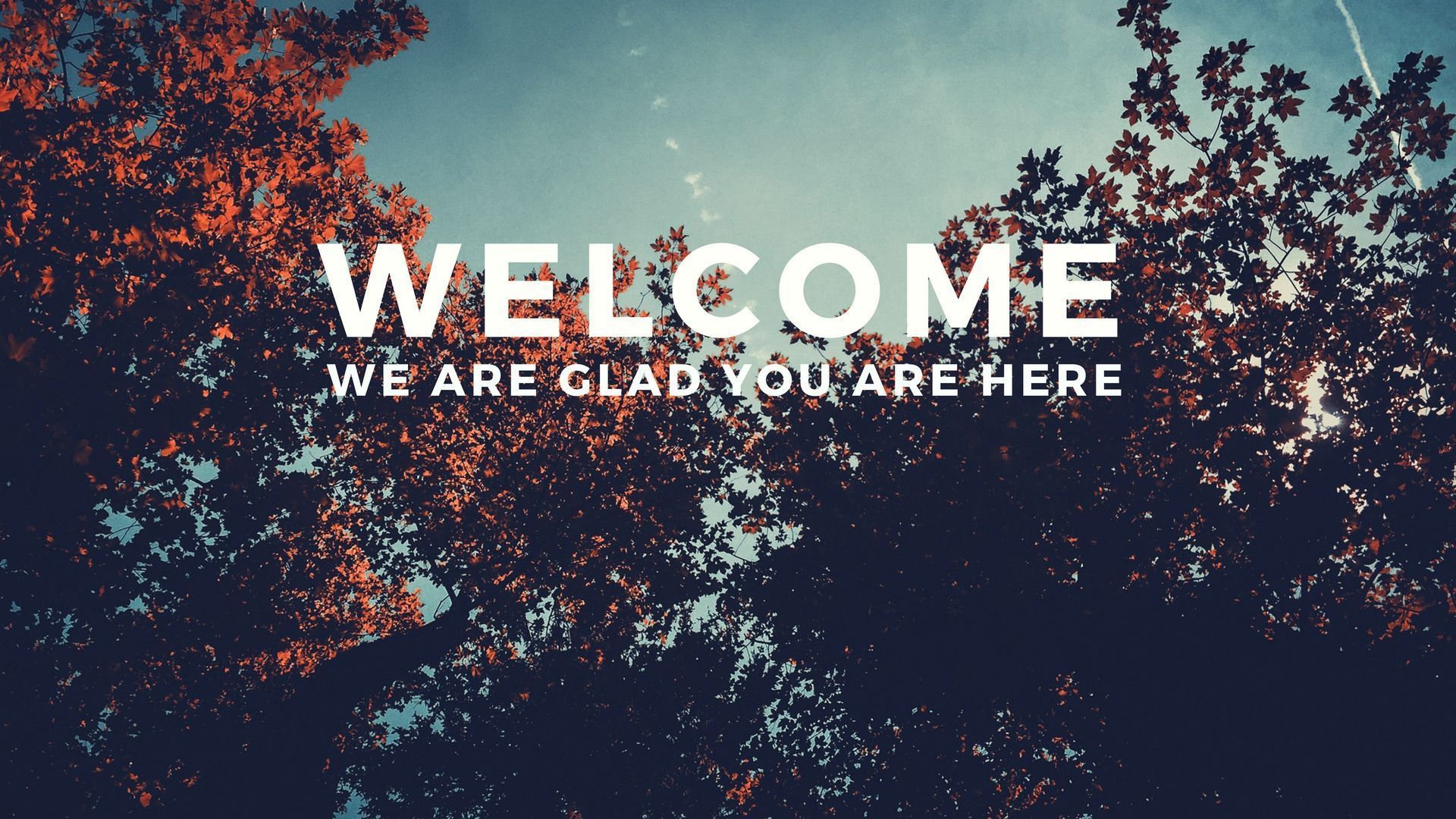 1920x1080 Welcome Graphics. Fall Set Media Drop