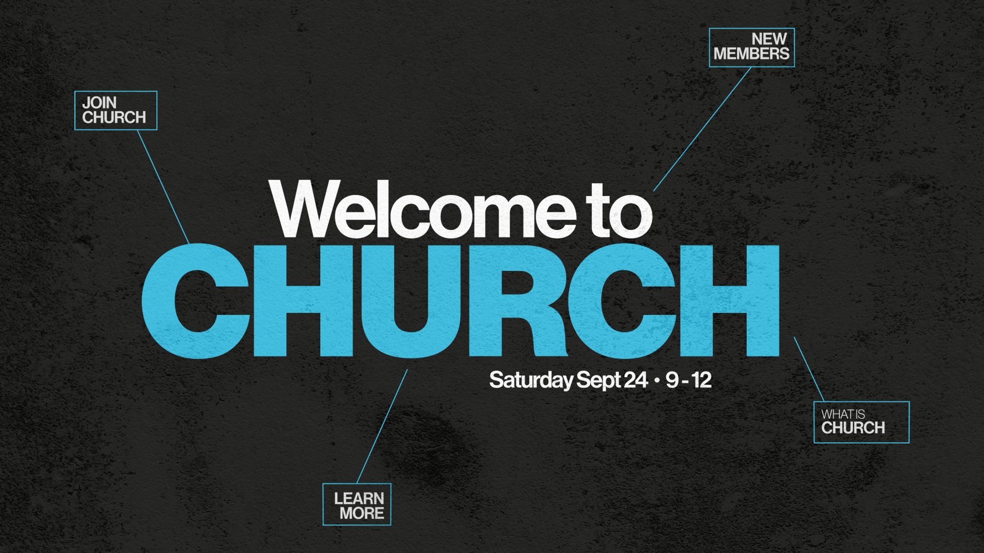 1920x1080 Welcome To Your Church Series Designs