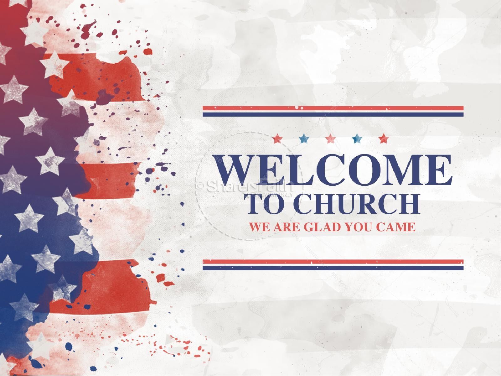 1600x1200 Memorial Day Flag Church PowerPoint