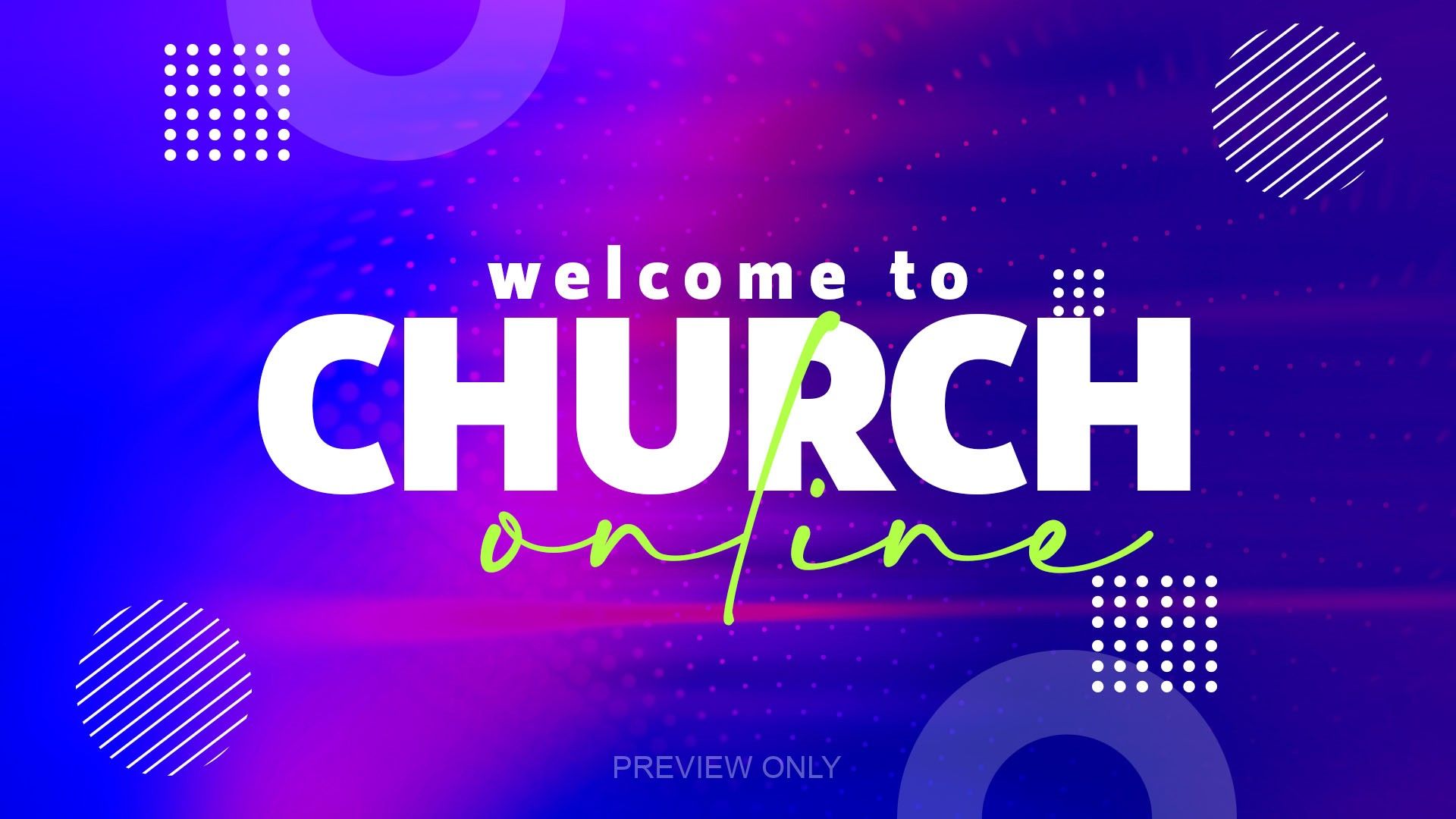 1920x1080 Welcome To Church Online: Title Graphics. Twelve:Thirty Media