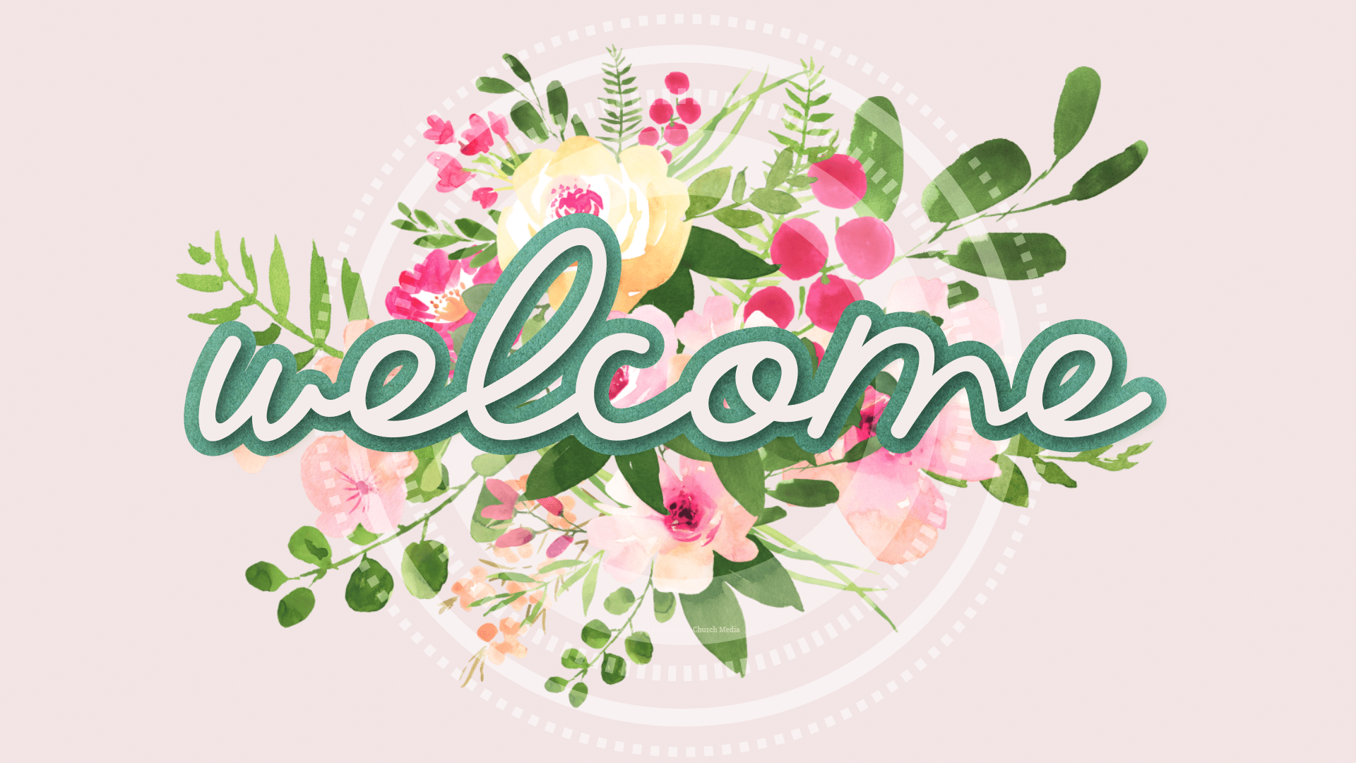 1920x1080 Floral Church Welcome Video Church Media