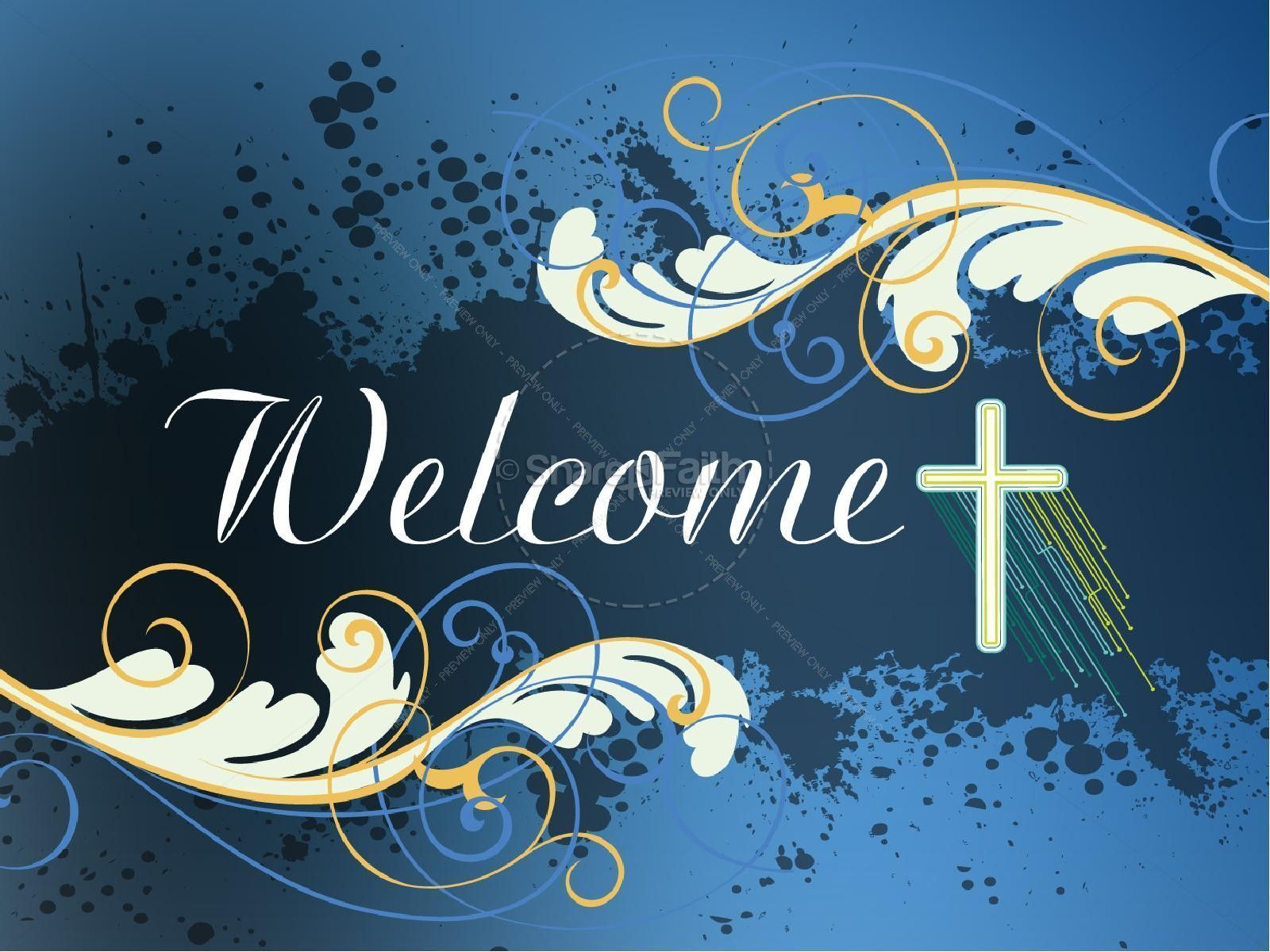 1600x1200 Welcome Cross PowerPoint