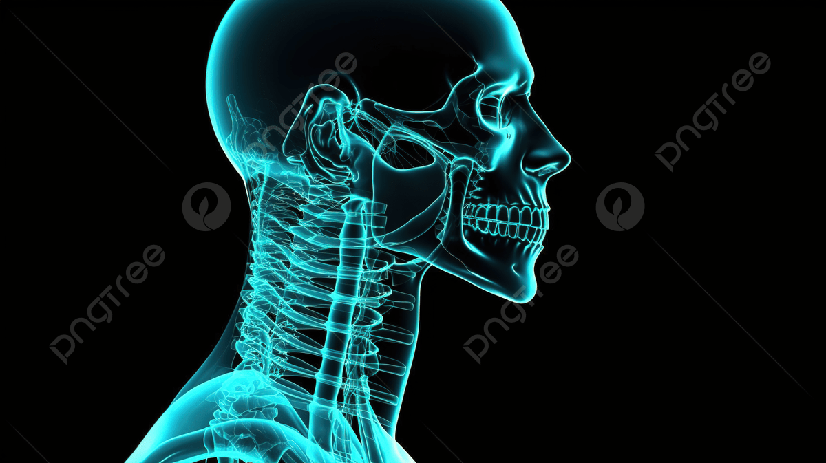 1200x673 Skeletal System Human Head And Face Isolated On Black Background, 3D Male Medical Figure With Neck Bones Highlighted, HD Photography Photo Background Image And Wallpaper for Free Download