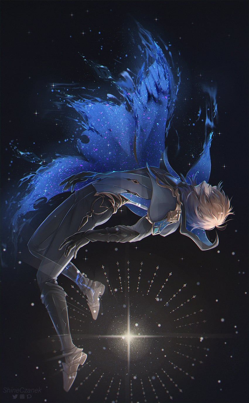 850x1374 dainsleif (genshin impact) drawn