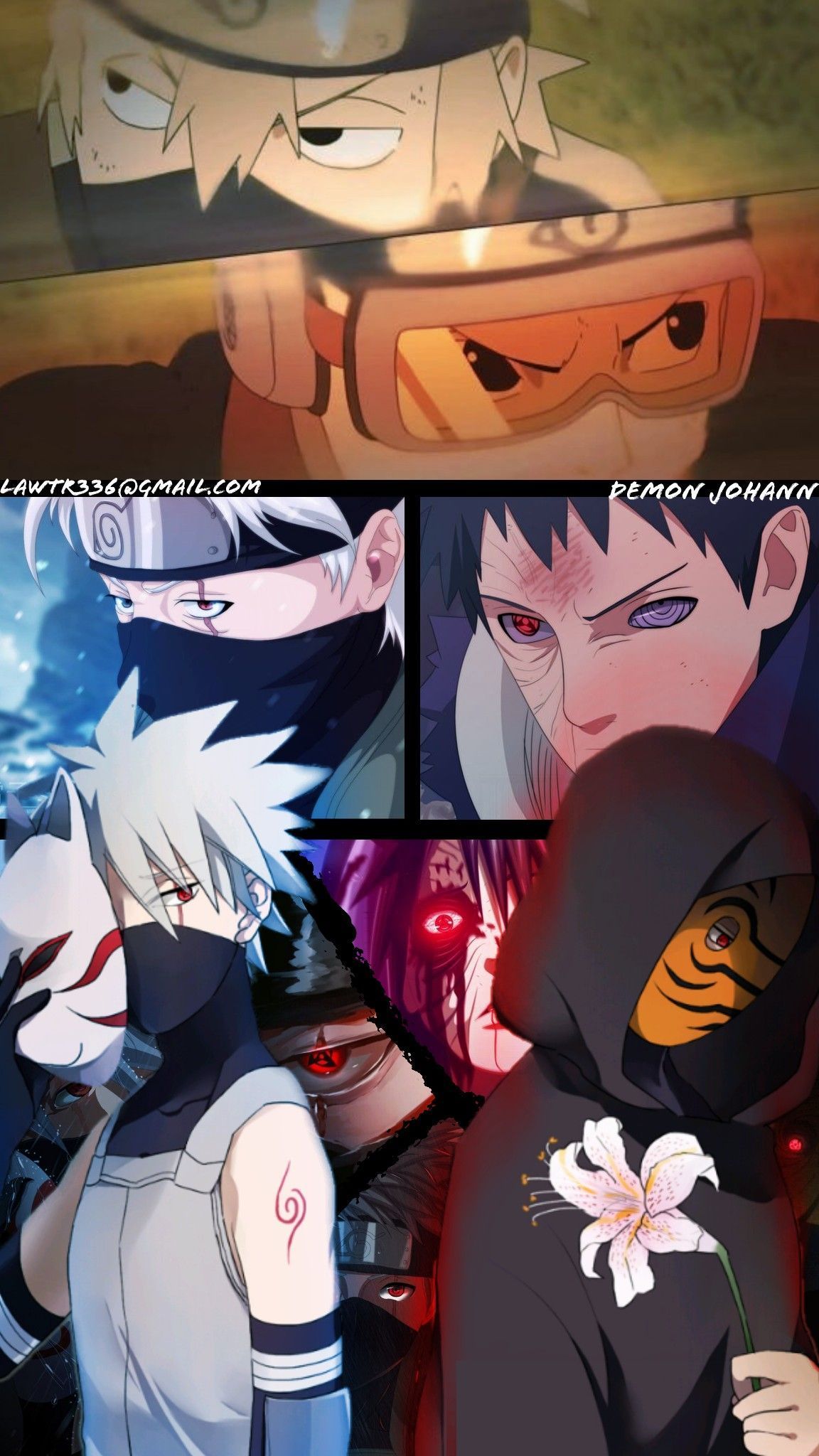 1152x2048 Kakashi hatake and Obito uchiha anime:naruto. Anime, Anime naruto, Naruto uzumaki art