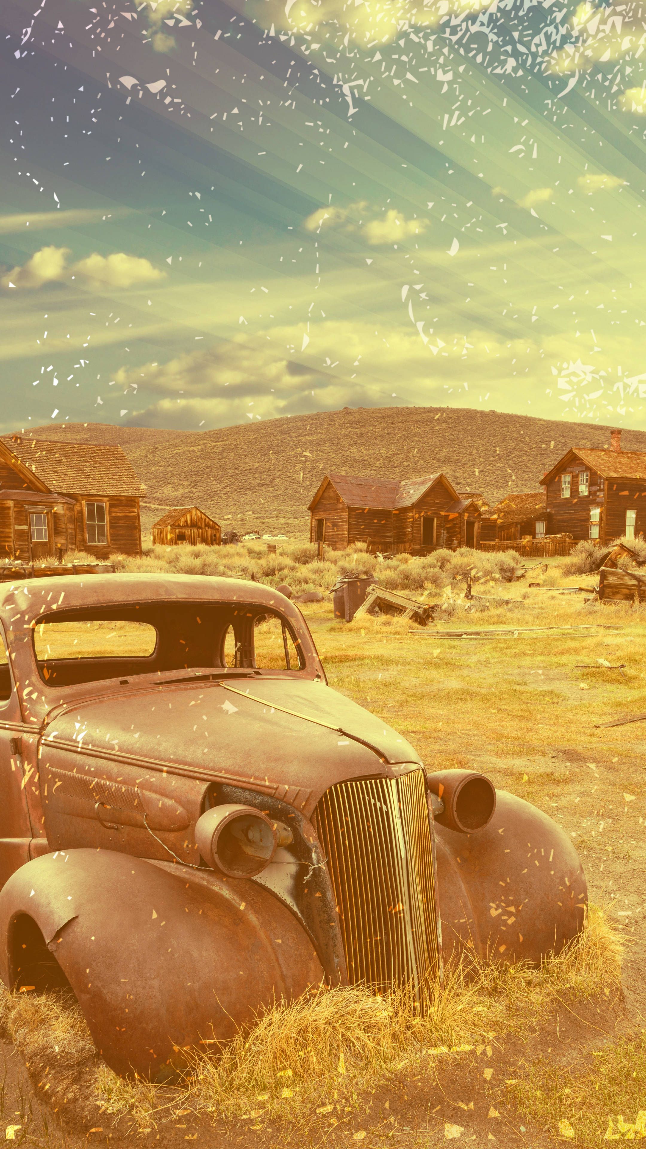 2160x3840 Download Fading Echoes of the Wild West Wallpaper