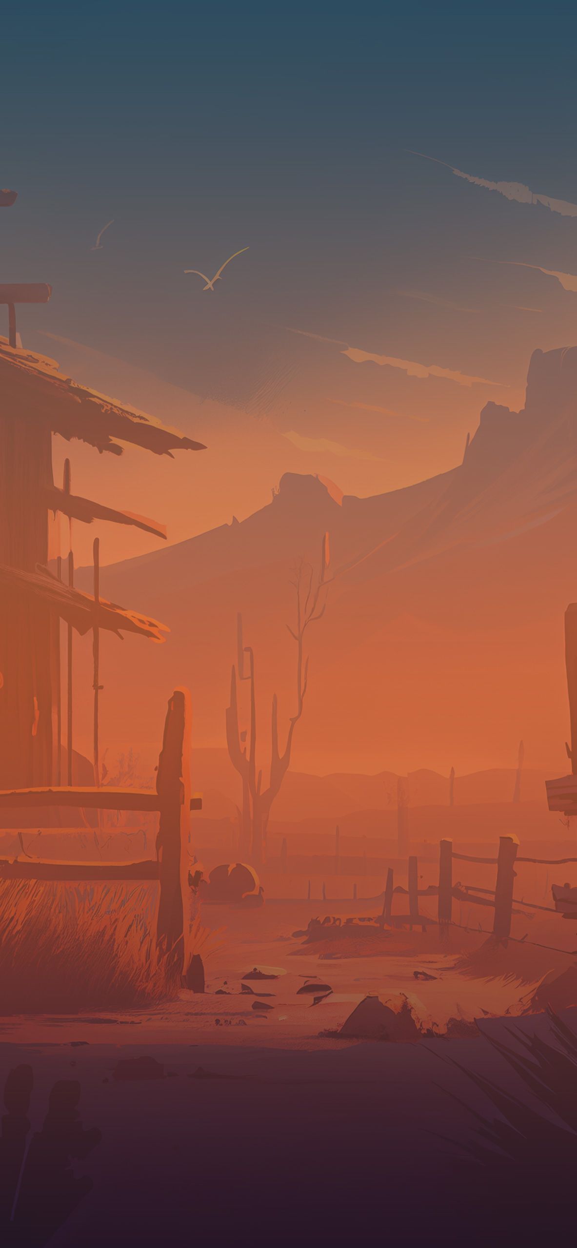 1183x2560 Western Ranch Wallpaper Aesthetic Wallpaper for iPhone