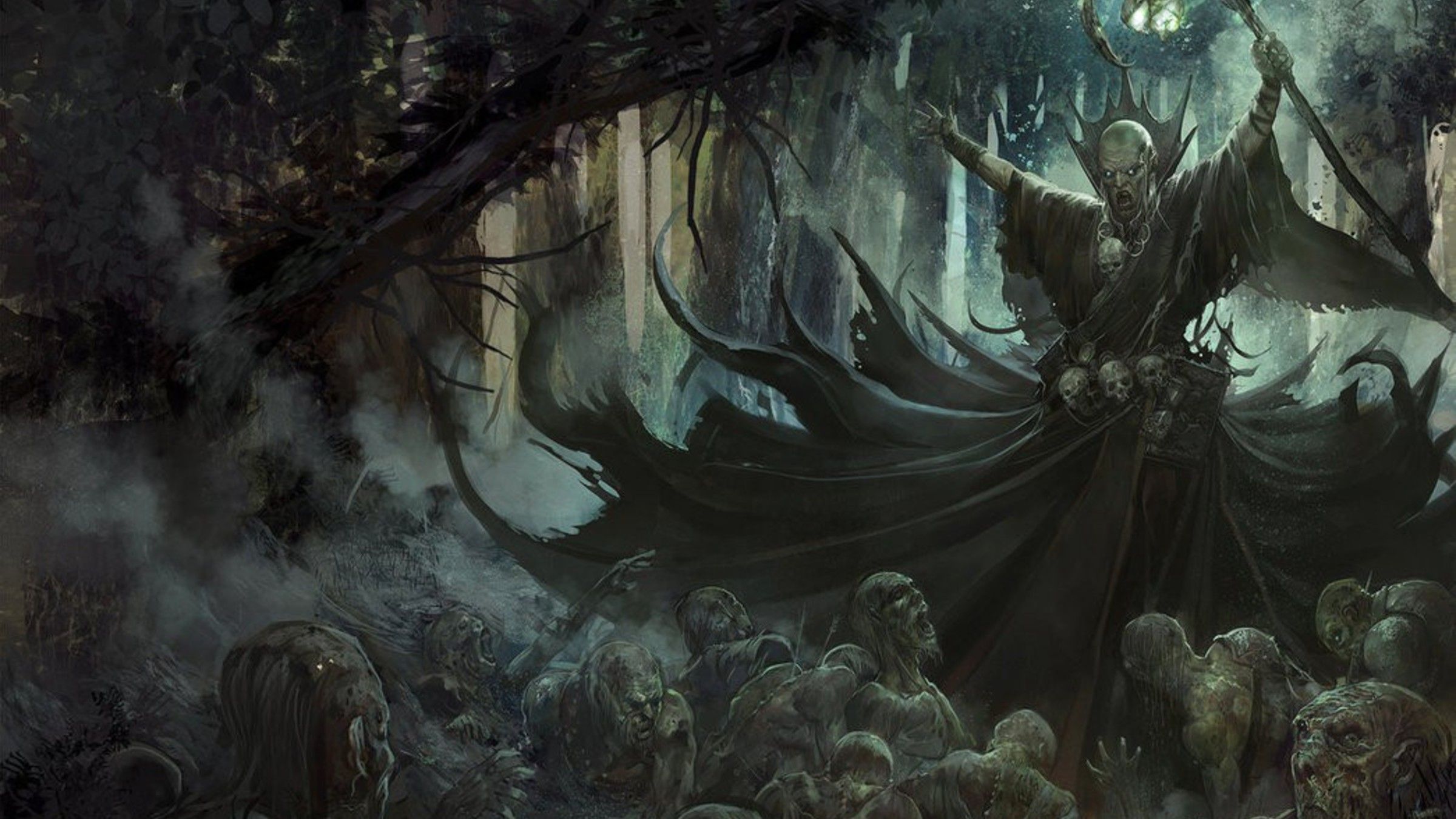 2400x1350 Necromancer Artwork Fantasy Art Forests Undead 2400x1350. EN World D&D & Tabletop RPG News & Reviews