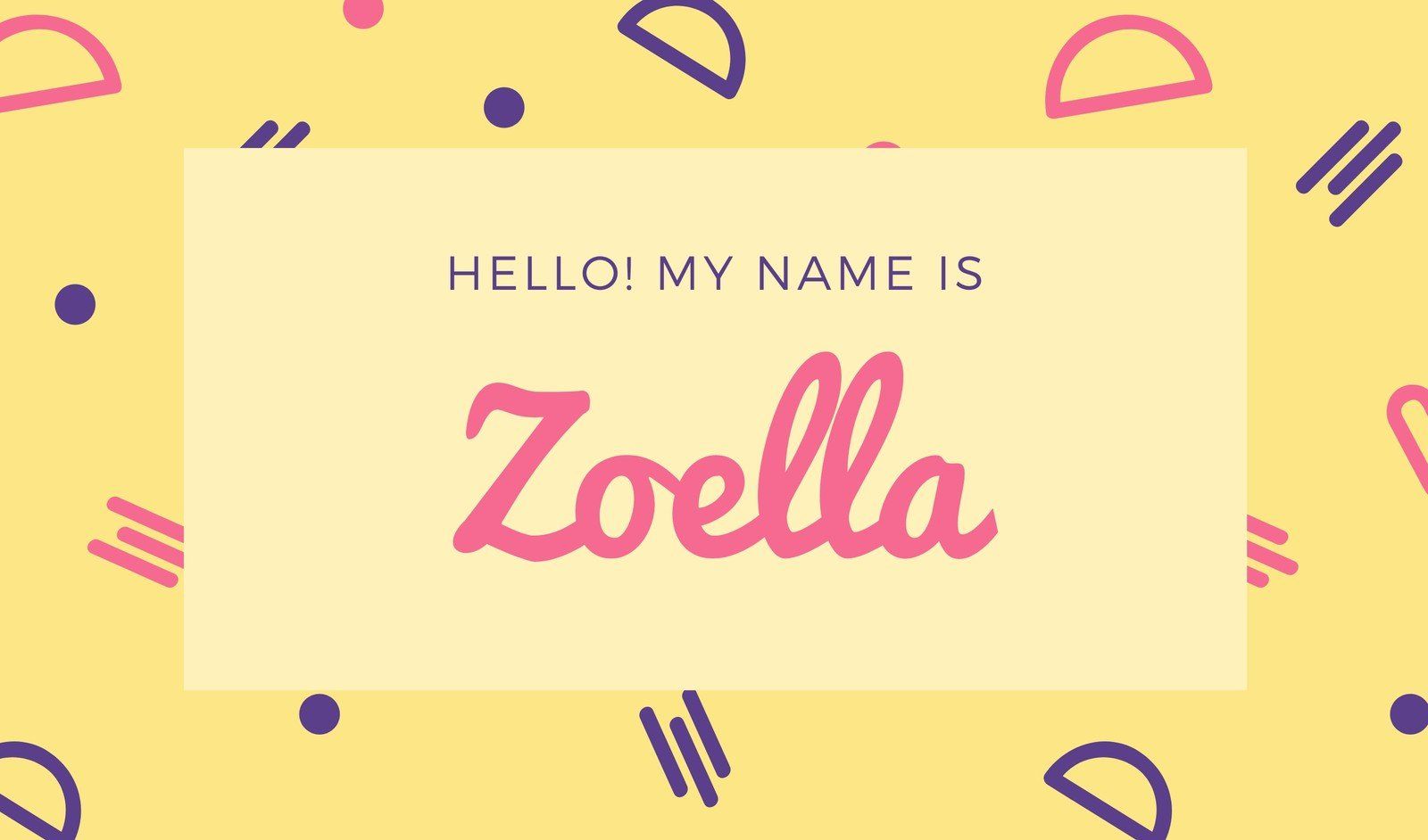 Free, printable, customizable name tag templates